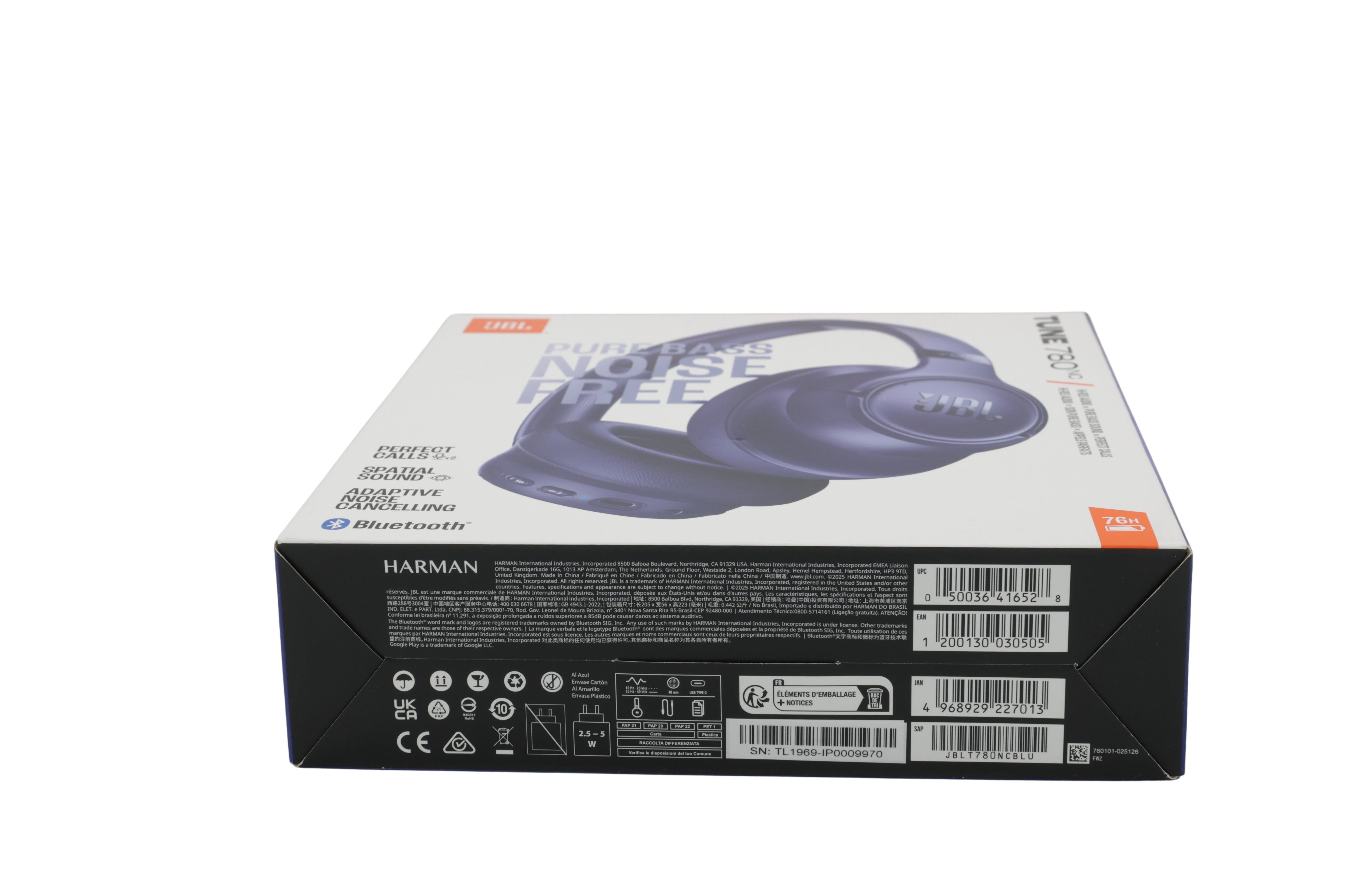 JBL JBLT780NCBLU TUNE 780 NC - Blå