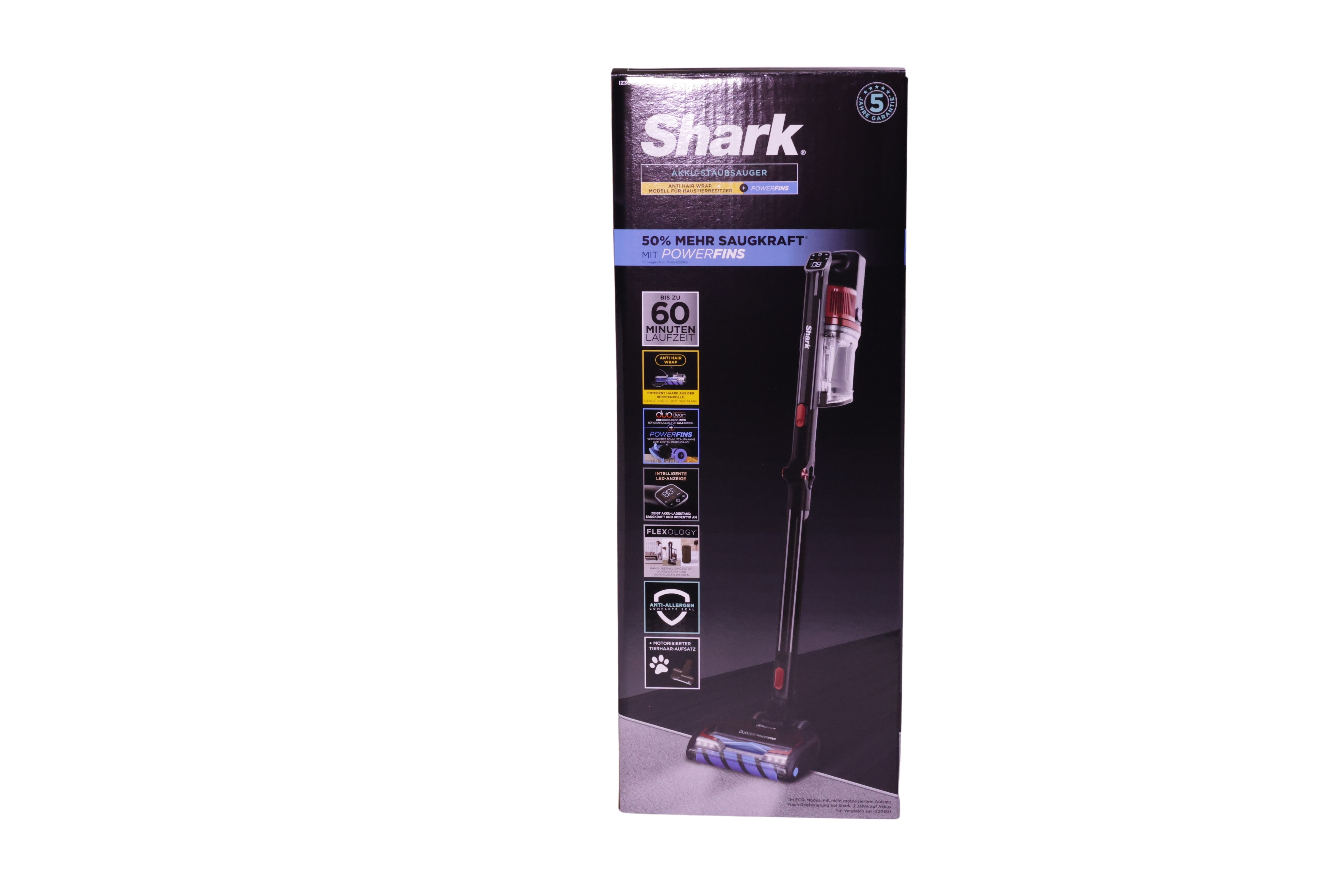 Shark IZ300EUT trådløs støvsuger, svart / rød