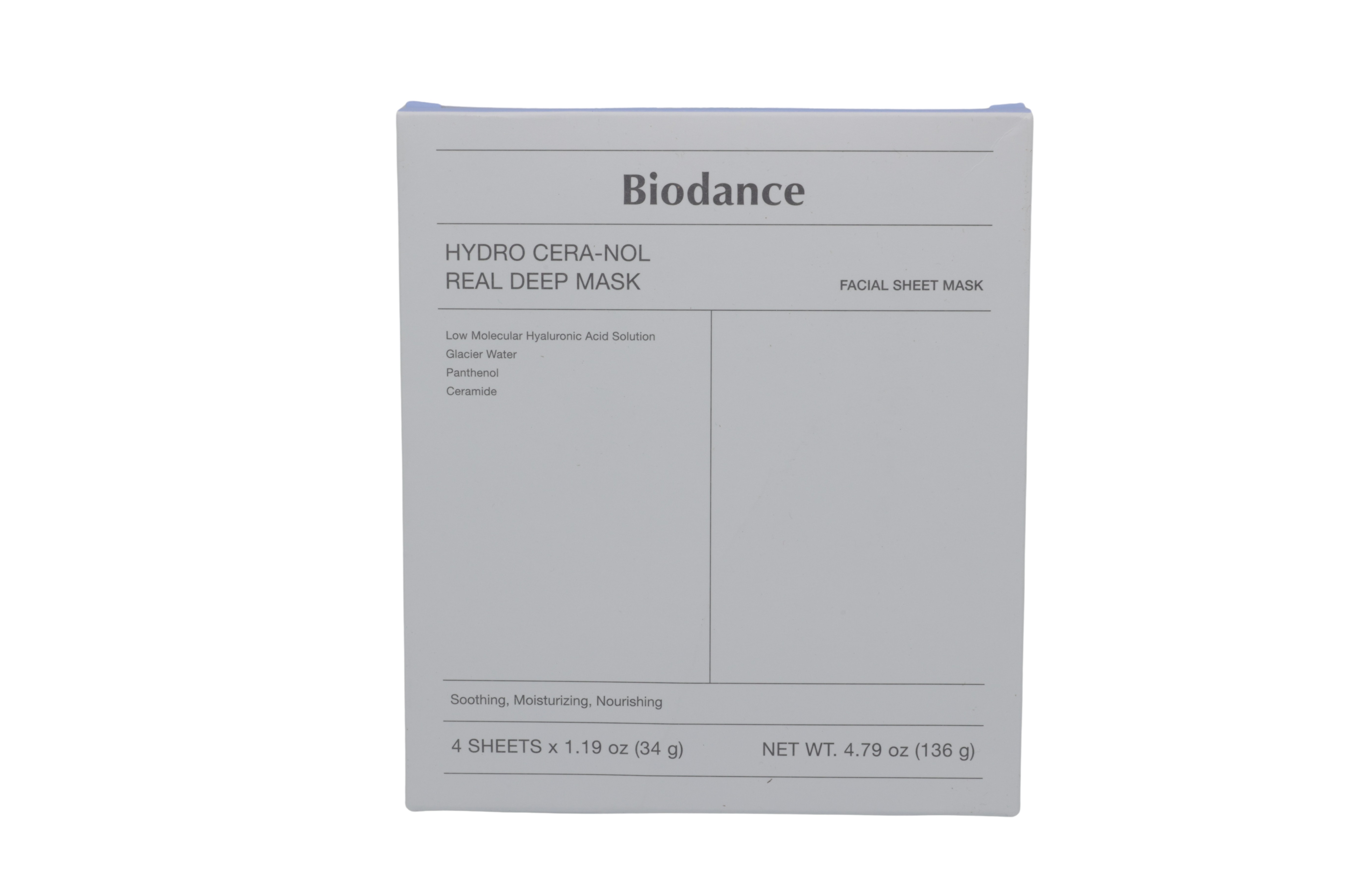 Biodance Hydro Cera-Nol Real Deep Mask 34 g x 4 (Blå)