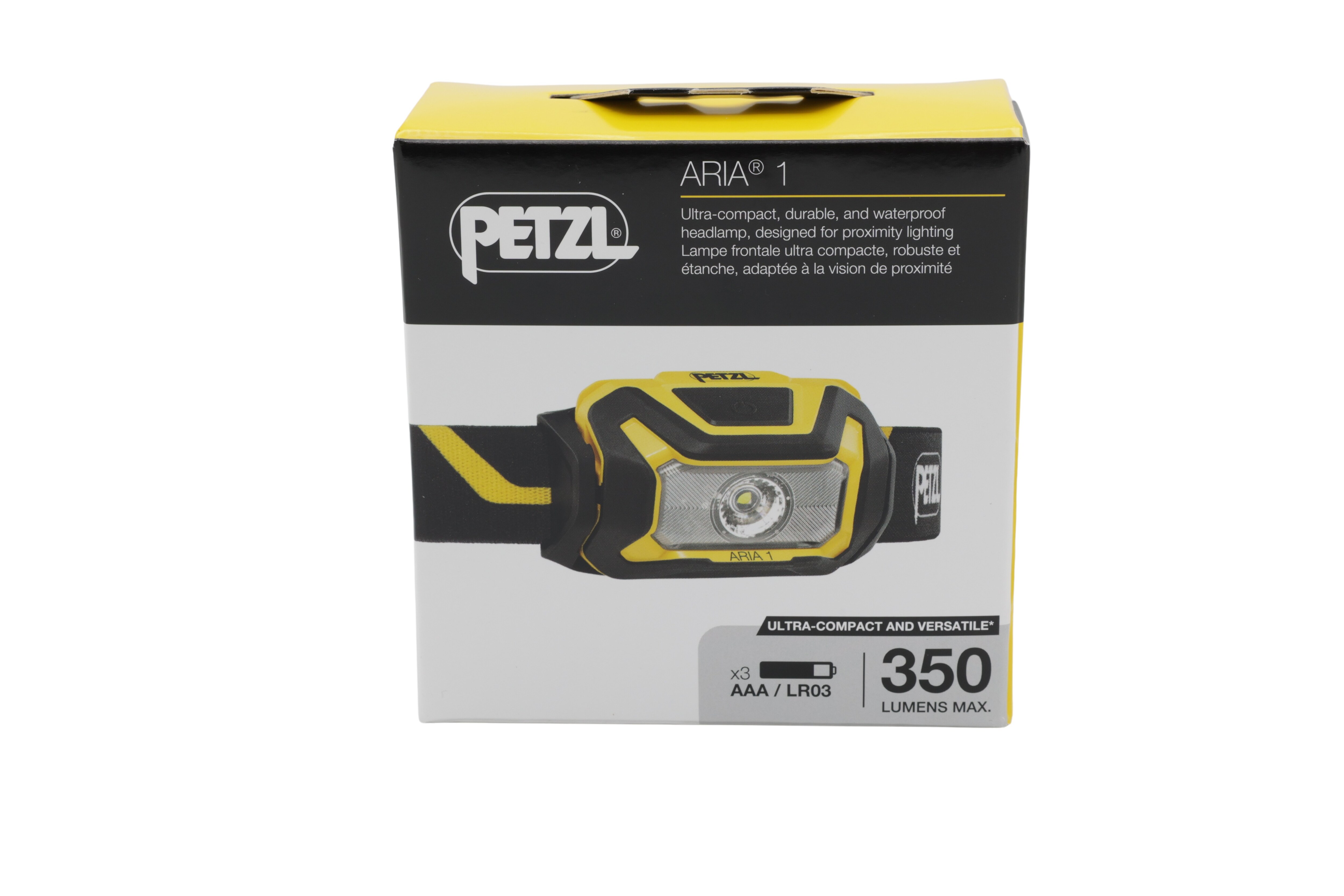 Petzl E069AB00 Hodelykt ARIA 1 Svart/gul