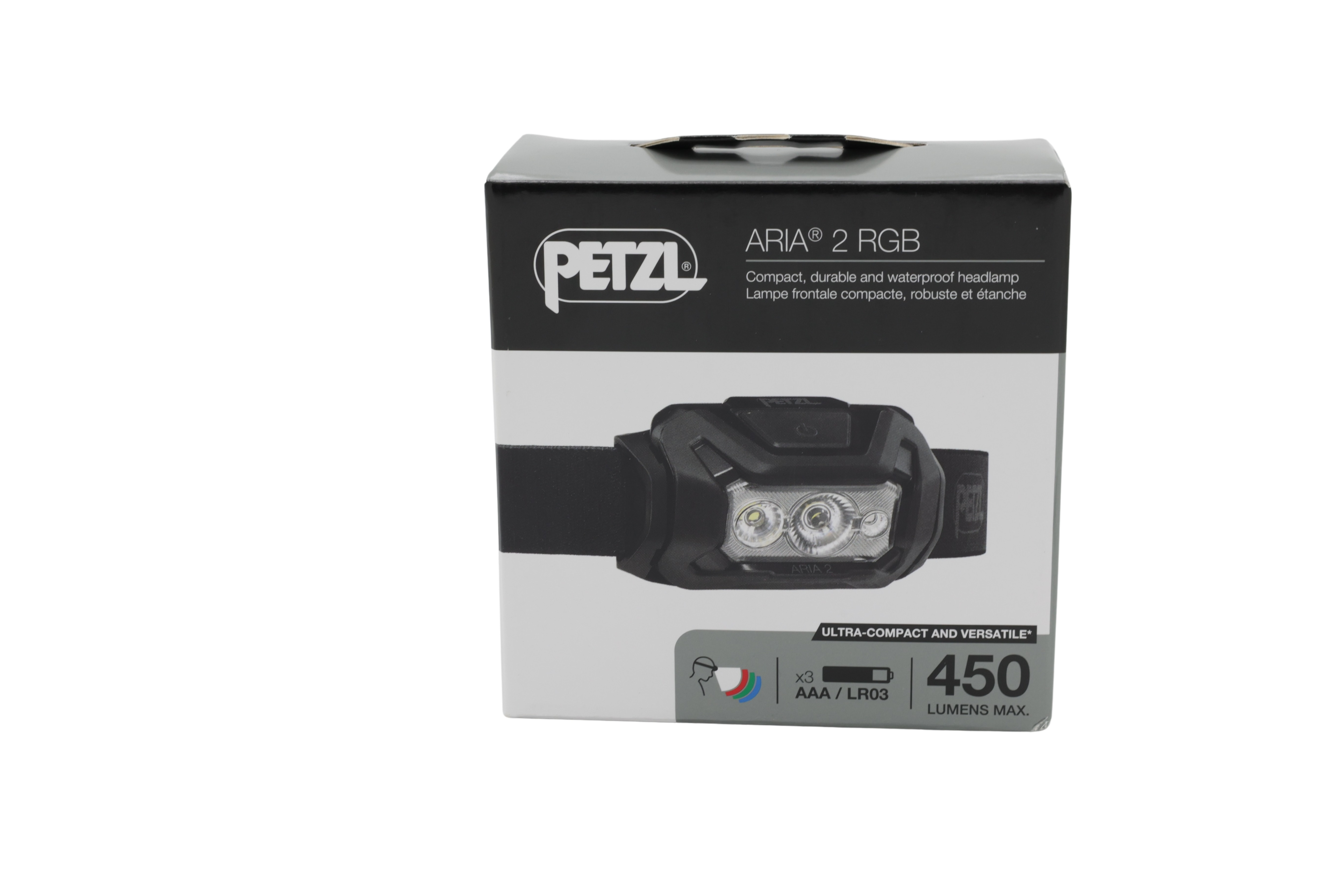 Petzl E070BB00 Hodelykt ARIA 2 RGB svart