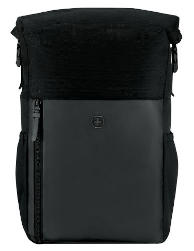 «Wenger, UrbanOne Roll-Top 15,6" laptop-ryggsekk, Svart»