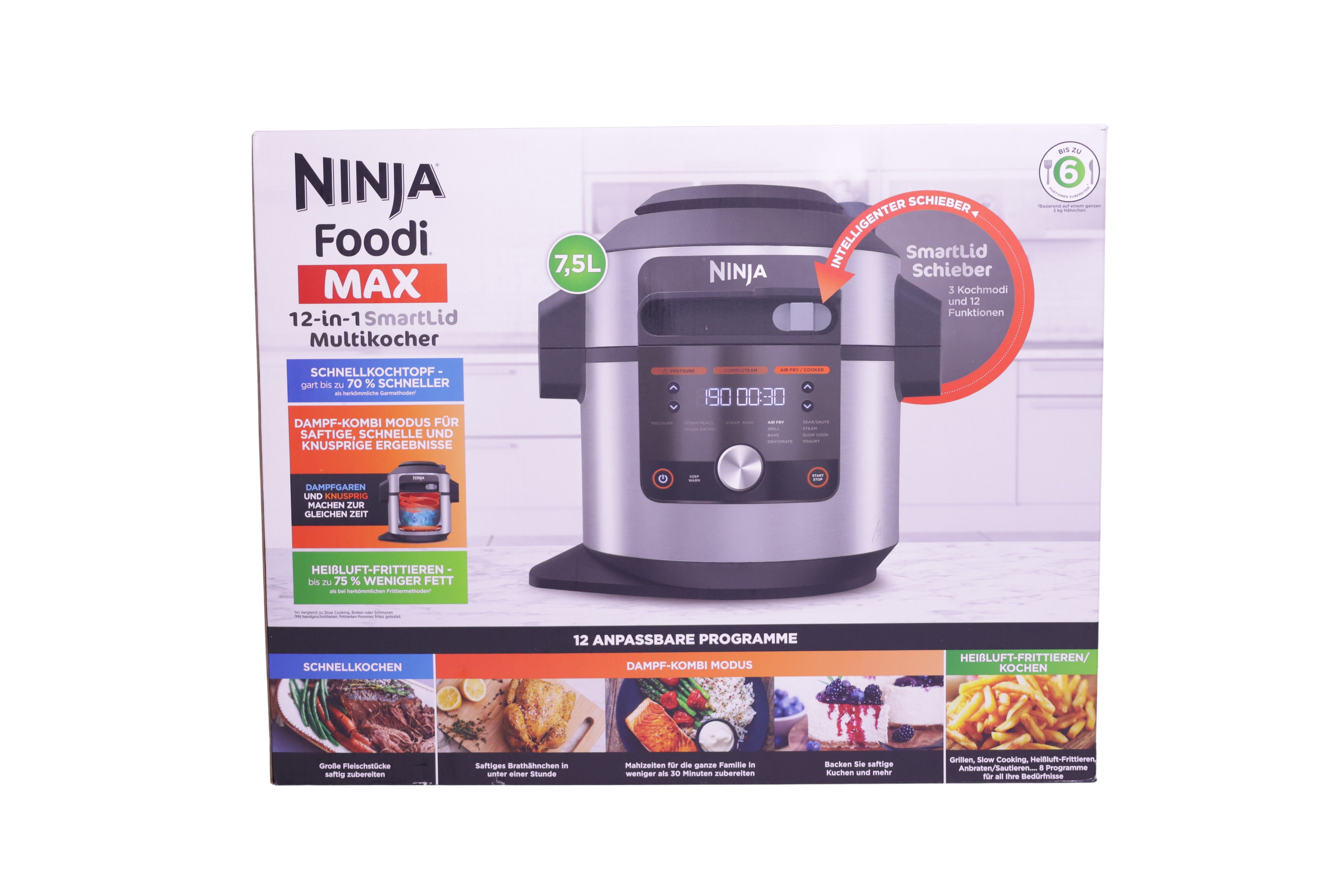 Ninja Foodi OL650EU multikoker med SmartLid, 7,5 liter