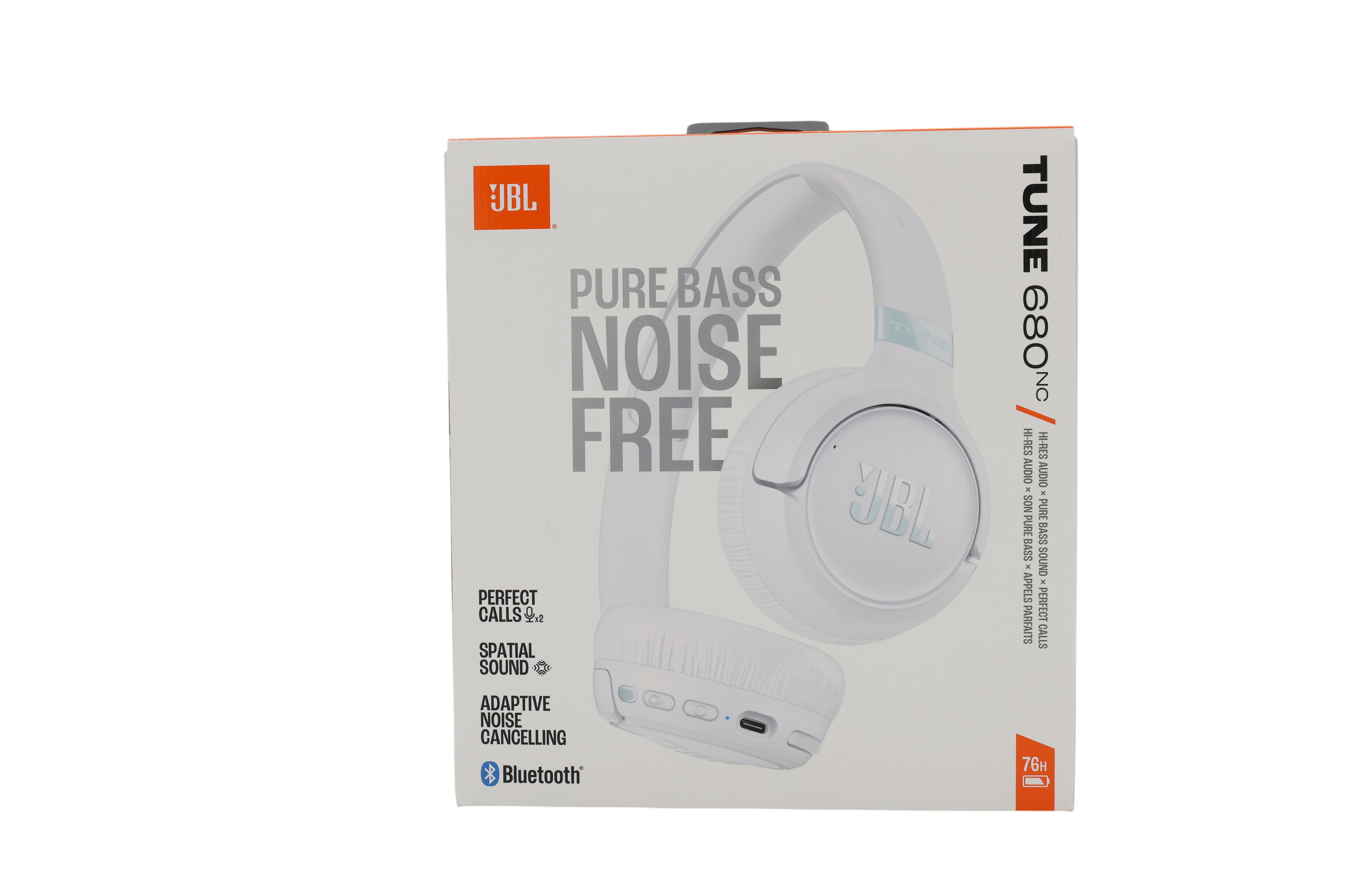 JBL JBLT680NCWHT on-ear-hodetelefoner, hvit