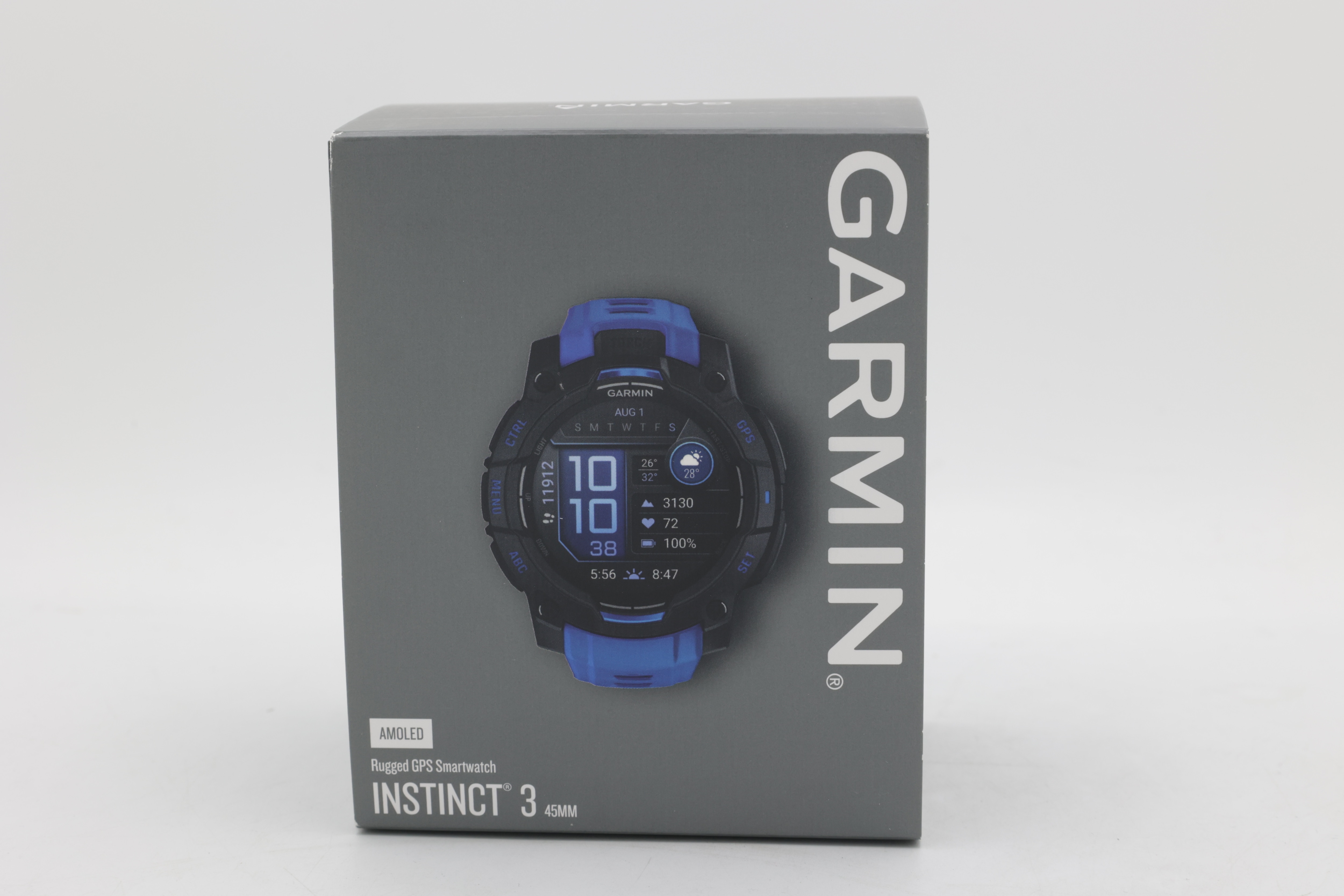 Garmin Instinct 3 AMOLED, 45 mm, Svart