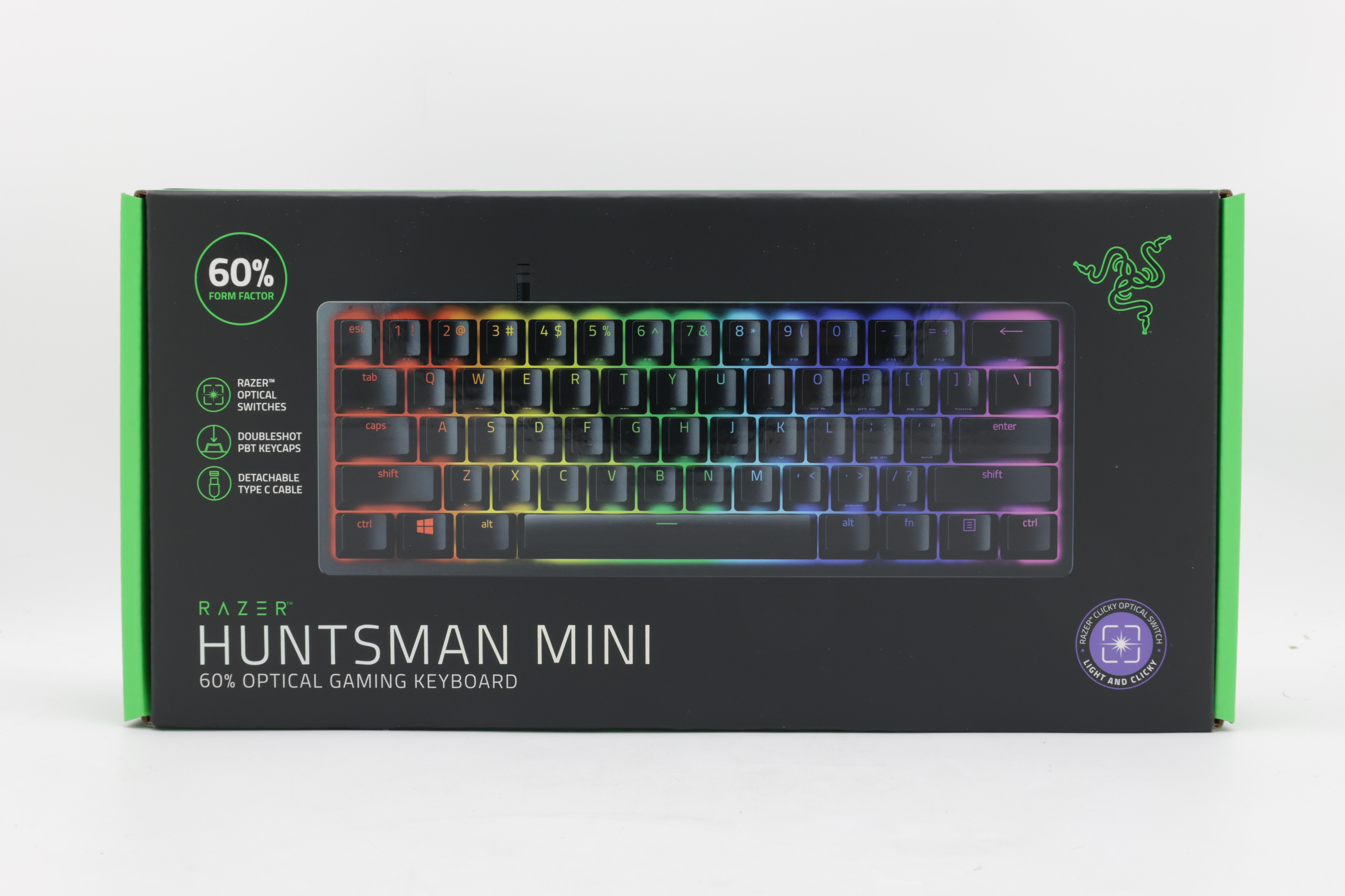 Razer Huntsman Mini (Purple Switch) QWERTZ DE-layout, Svart