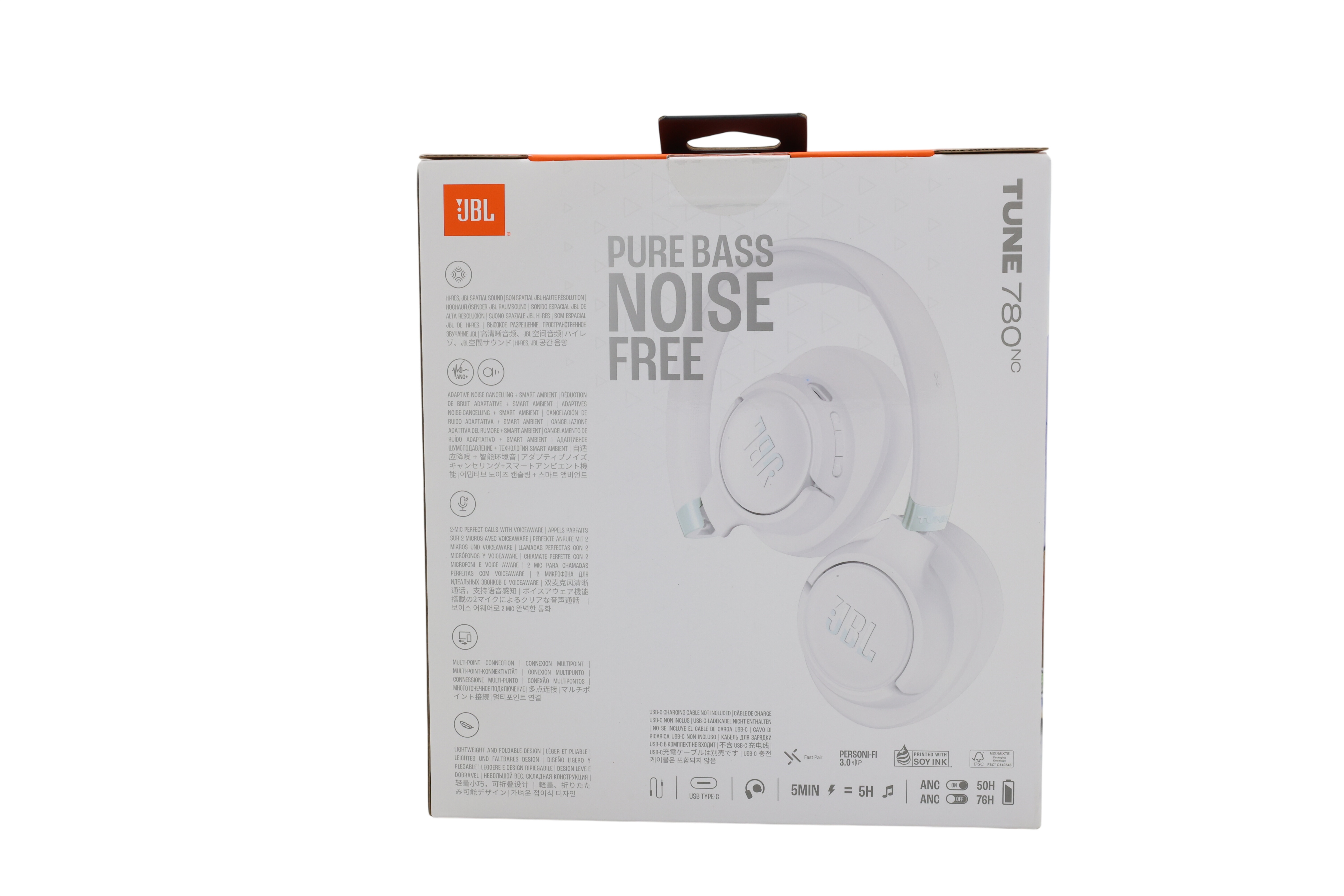 JBL JBLT780NCWHT TUNE 780 NC – Hvit