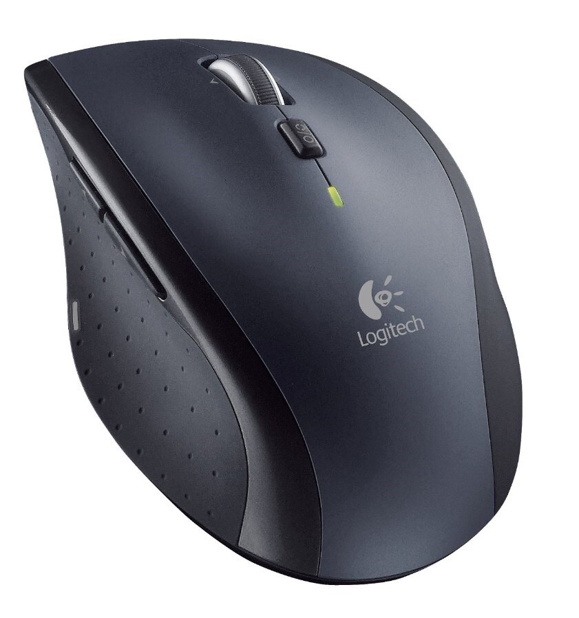 Logitech M705 Marathon – optisk mus – trådløs – grå–Svart