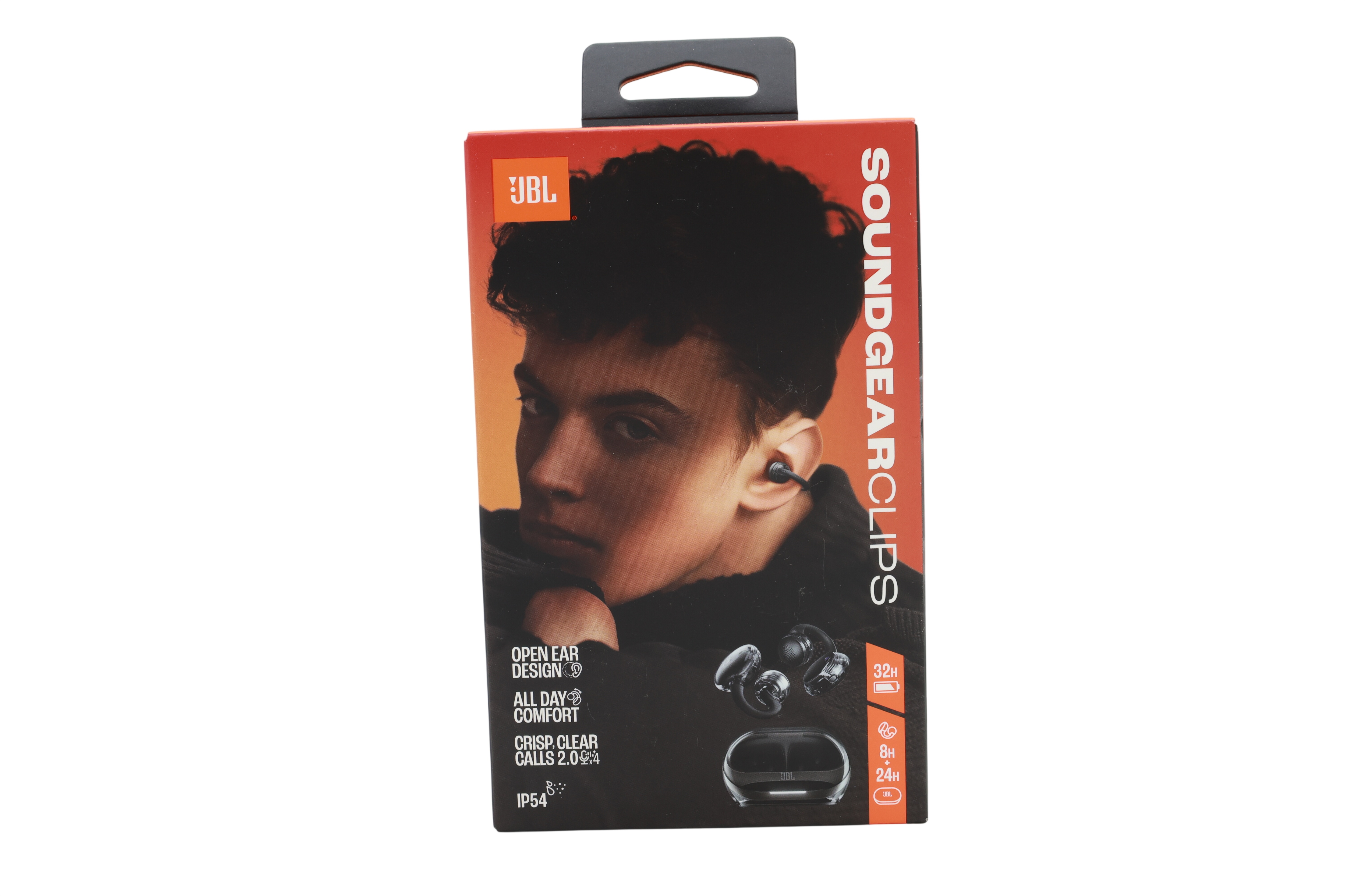 JBL Soundgear Clips TWS åpne ørepropper, IP54, Ghost Black