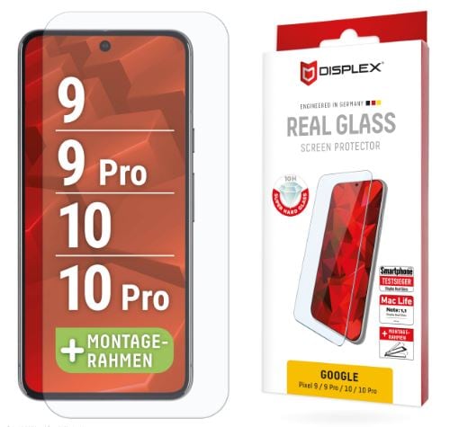 DISPLEX beskyttelsesglass til Google Pixel 9, Pixel 9 Pro, Pixel 10, Pixel 10 Pro