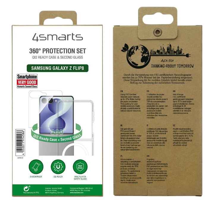 4smarts 360 Protection-sett til Samsung Galaxy Z Flip8
