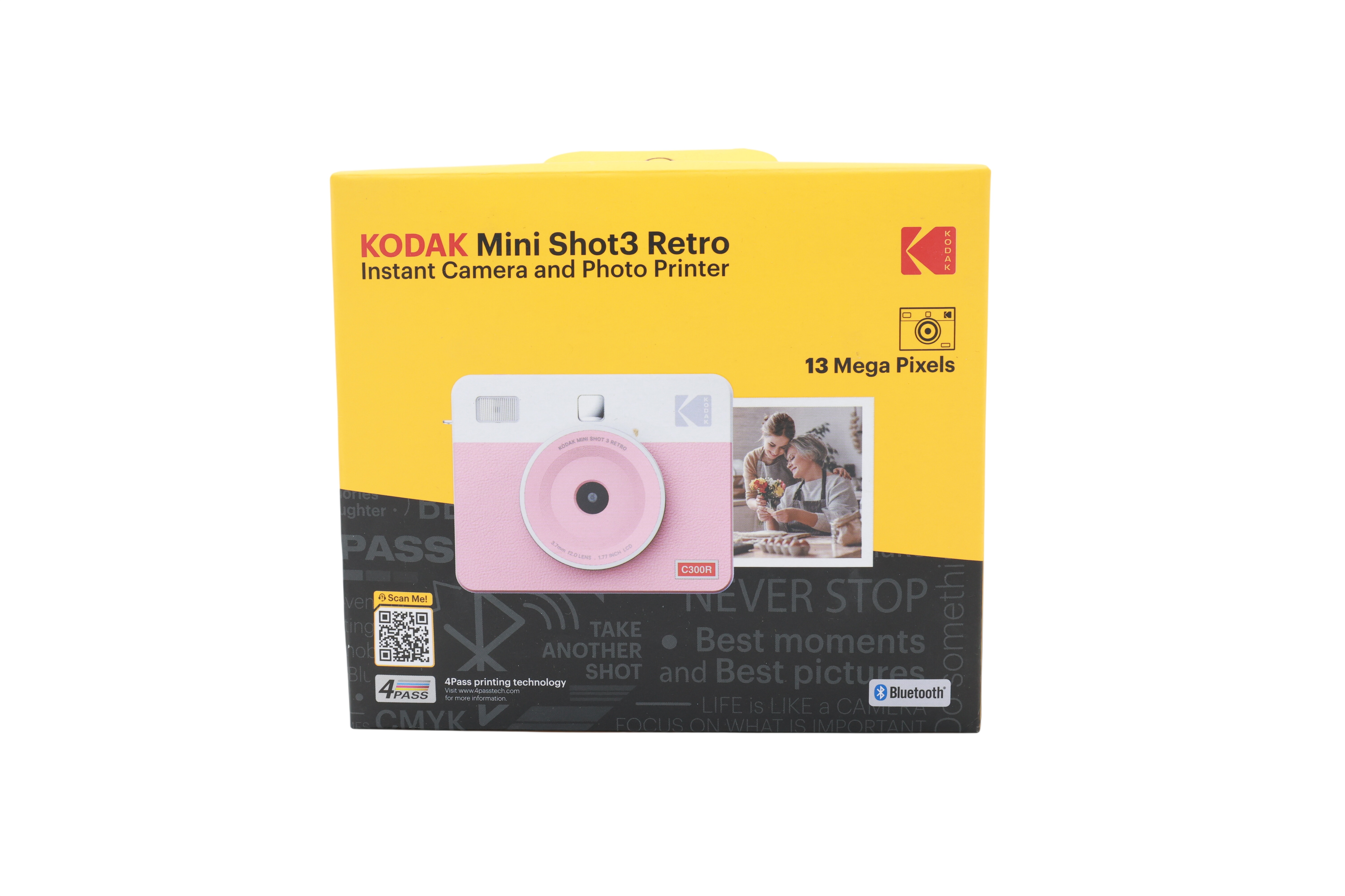 Kodak MINI SHOT 3 RETRO øyeblikkskamera, rosa