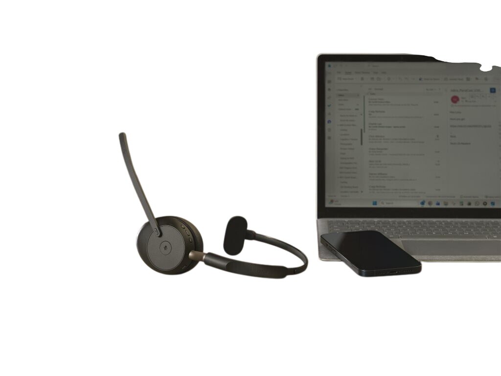 Jabra Evolve3 65 MS Mono svart med Link 390a