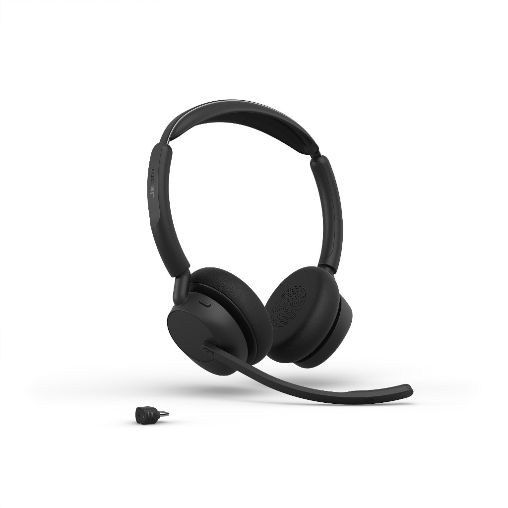 Jabra Evolve3 45 UC Stereo Svart med Link 390c