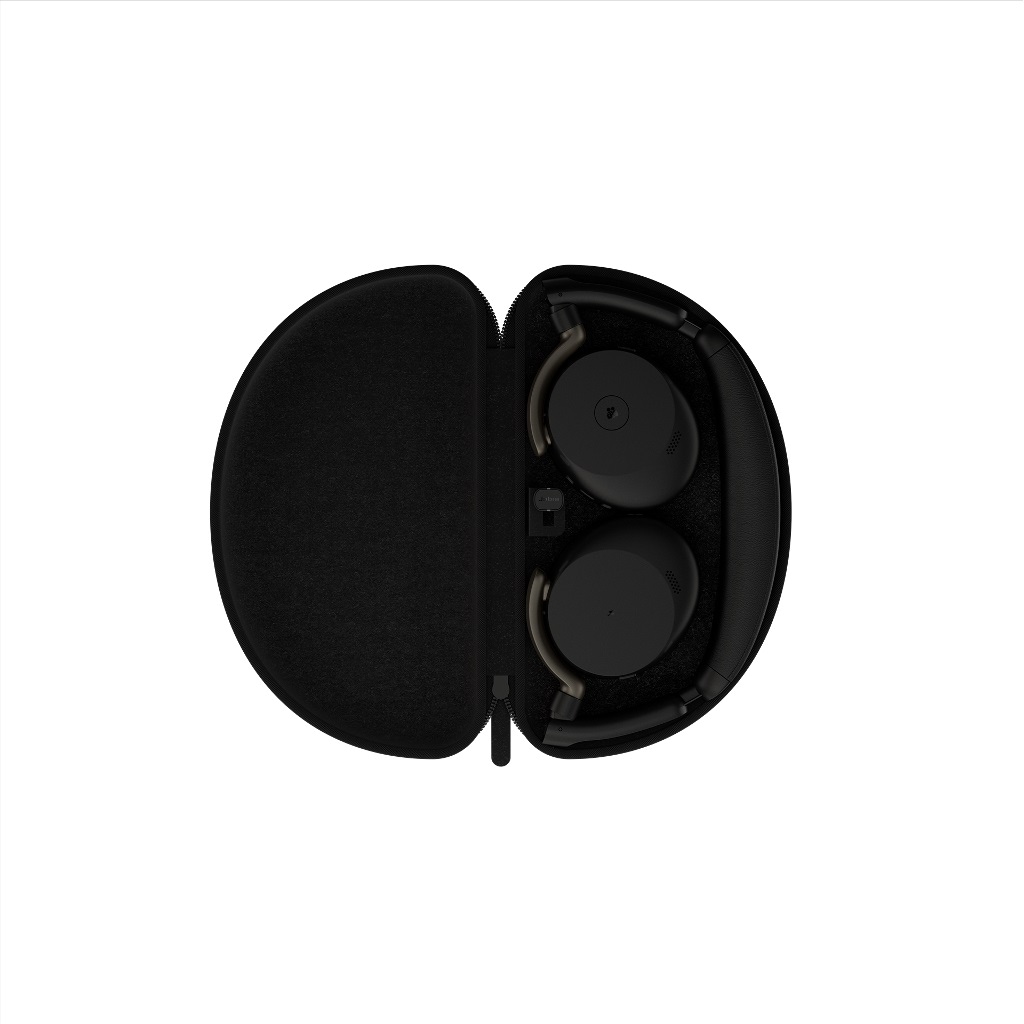 Jabra Evolve3 65 Flex MS Svart med Link 390c og trådløs ladestasjon
