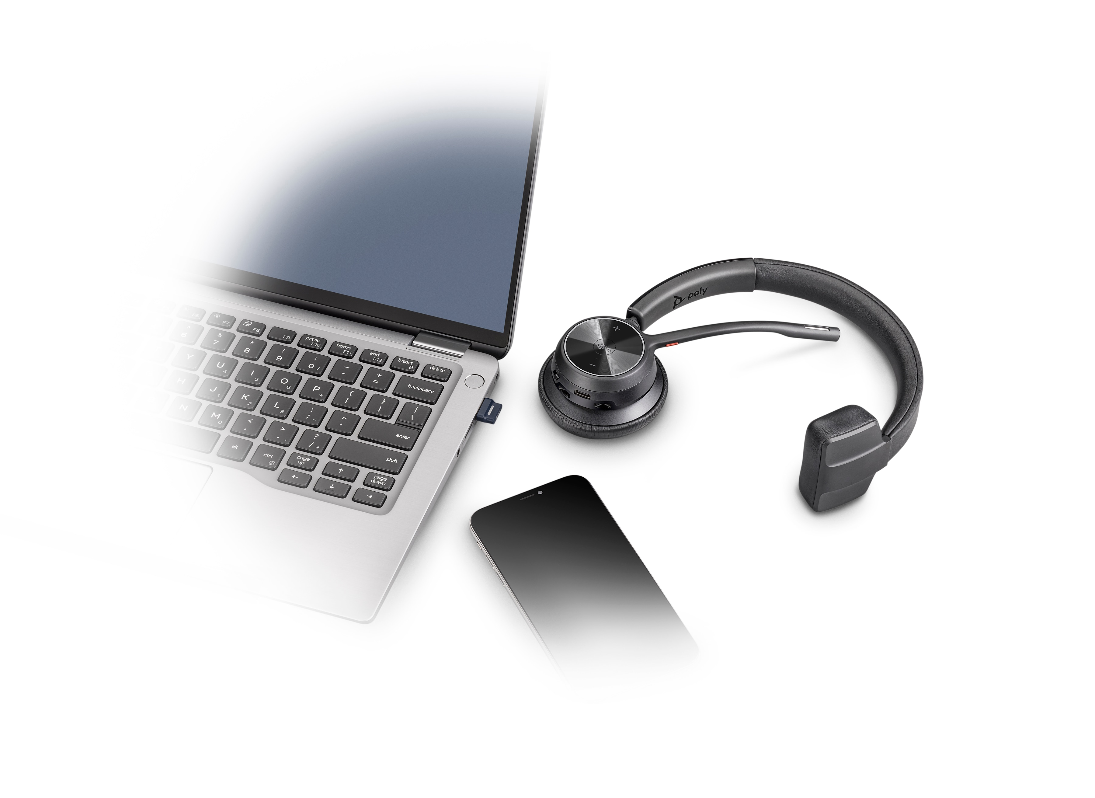 Poly Voyager 4310 UC Bluetooth USB-A MS Teams-hodesett (mono)