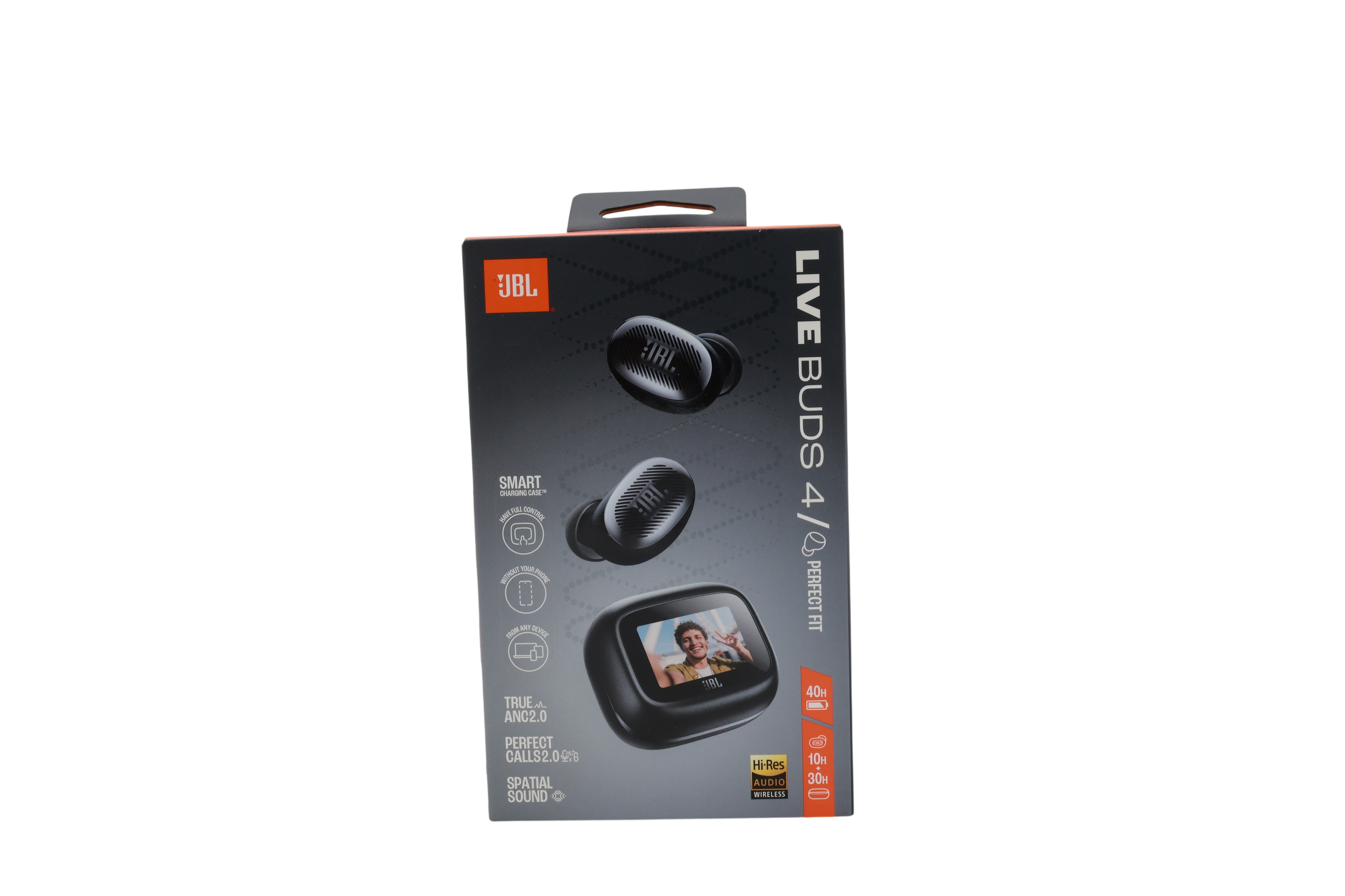 JBL Live Buds 4, trådløse in-ear-hodetelefoner med Bluetooth, svart