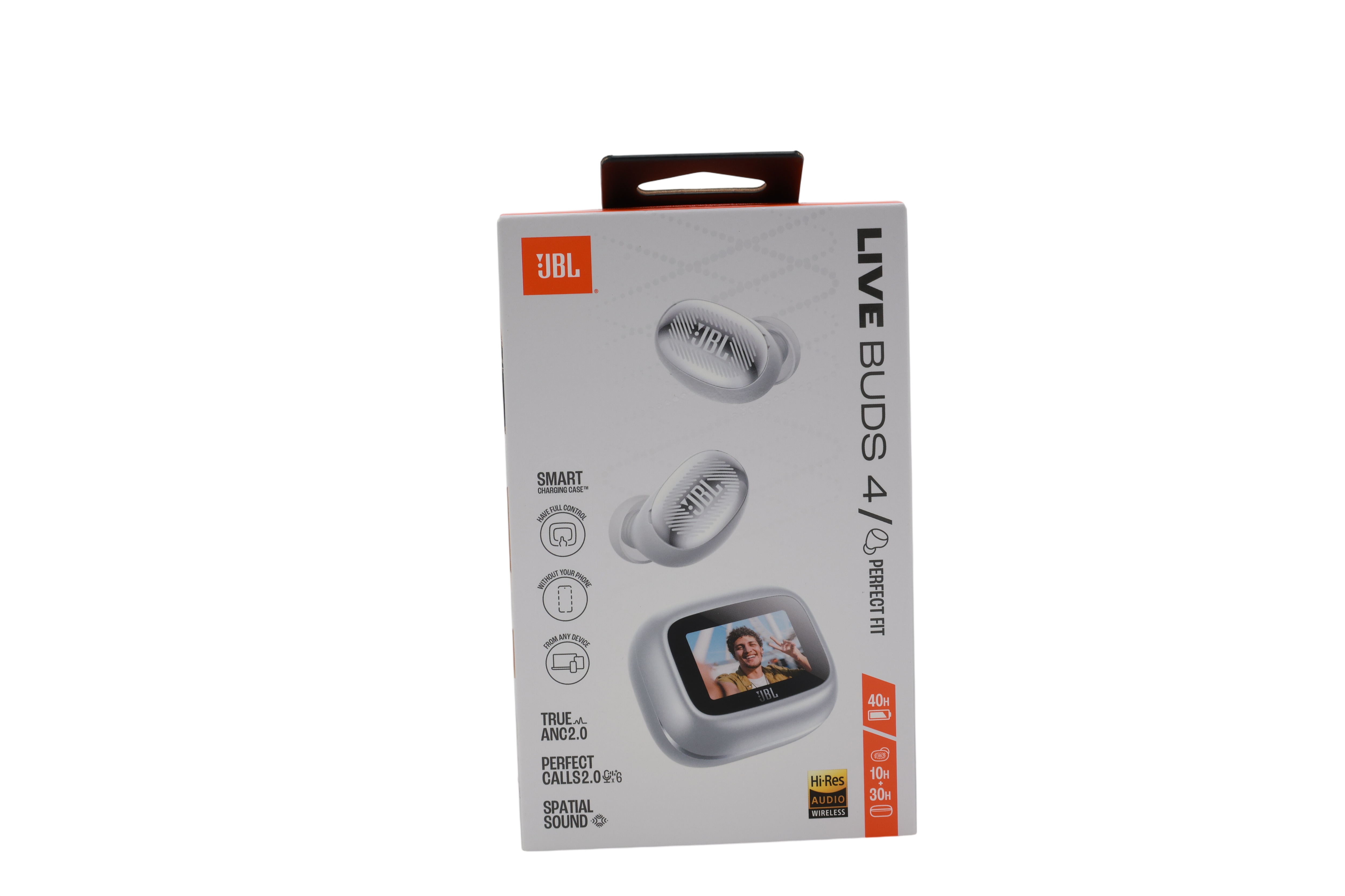 JBL Live Buds 4, trådløse in-ear-hodetelefoner med Bluetooth, sølv