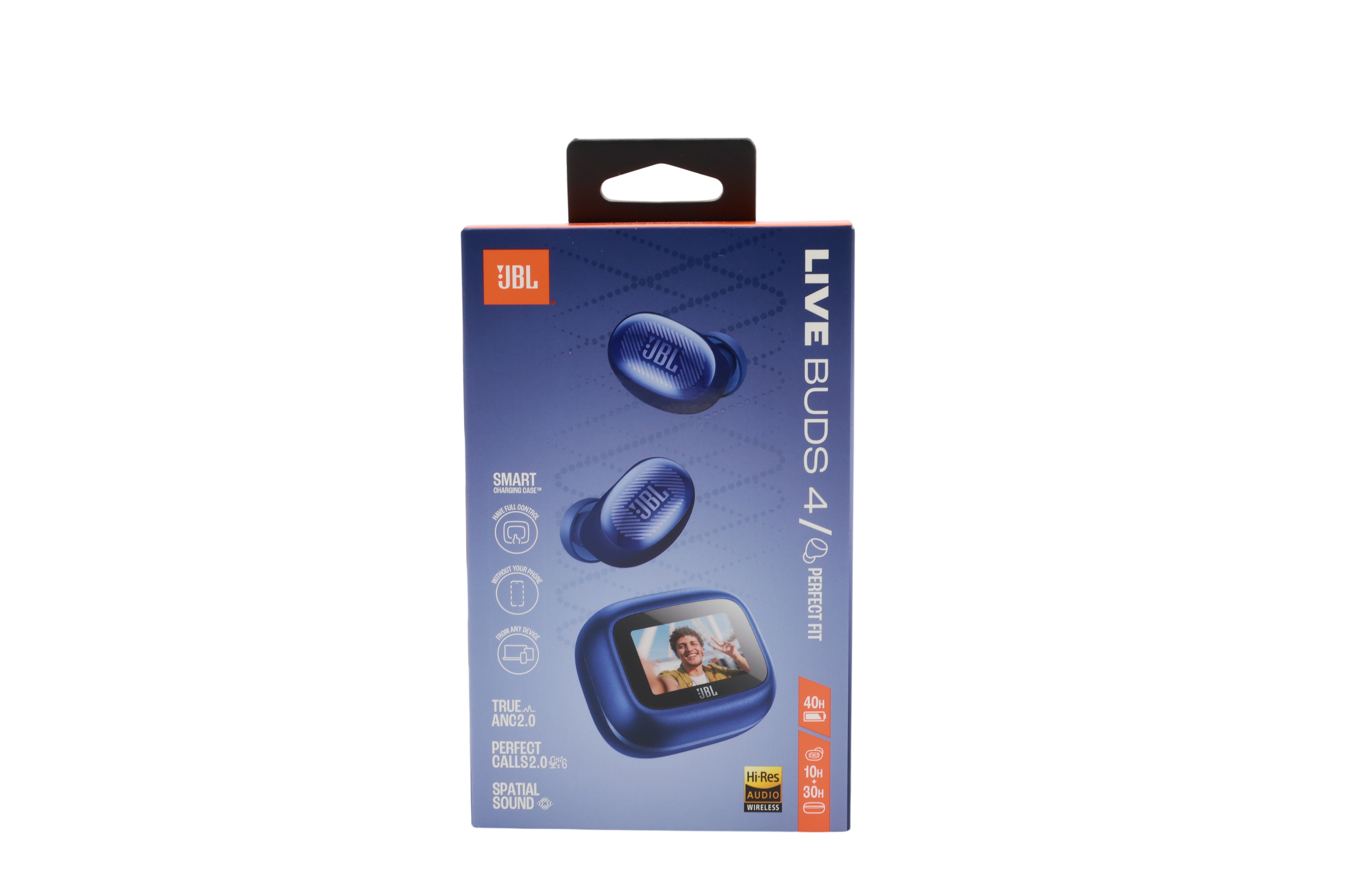 JBL Live Buds 4, trådløse in-ear-hodetelefoner med Bluetooth, blå