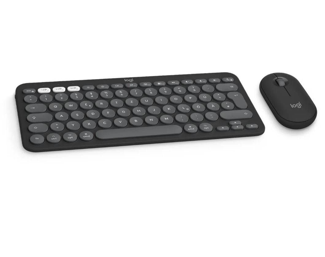 Logitech Pebble 2 Combo for Mac – Tastatur- og musesett – QWERTZ – Tysk