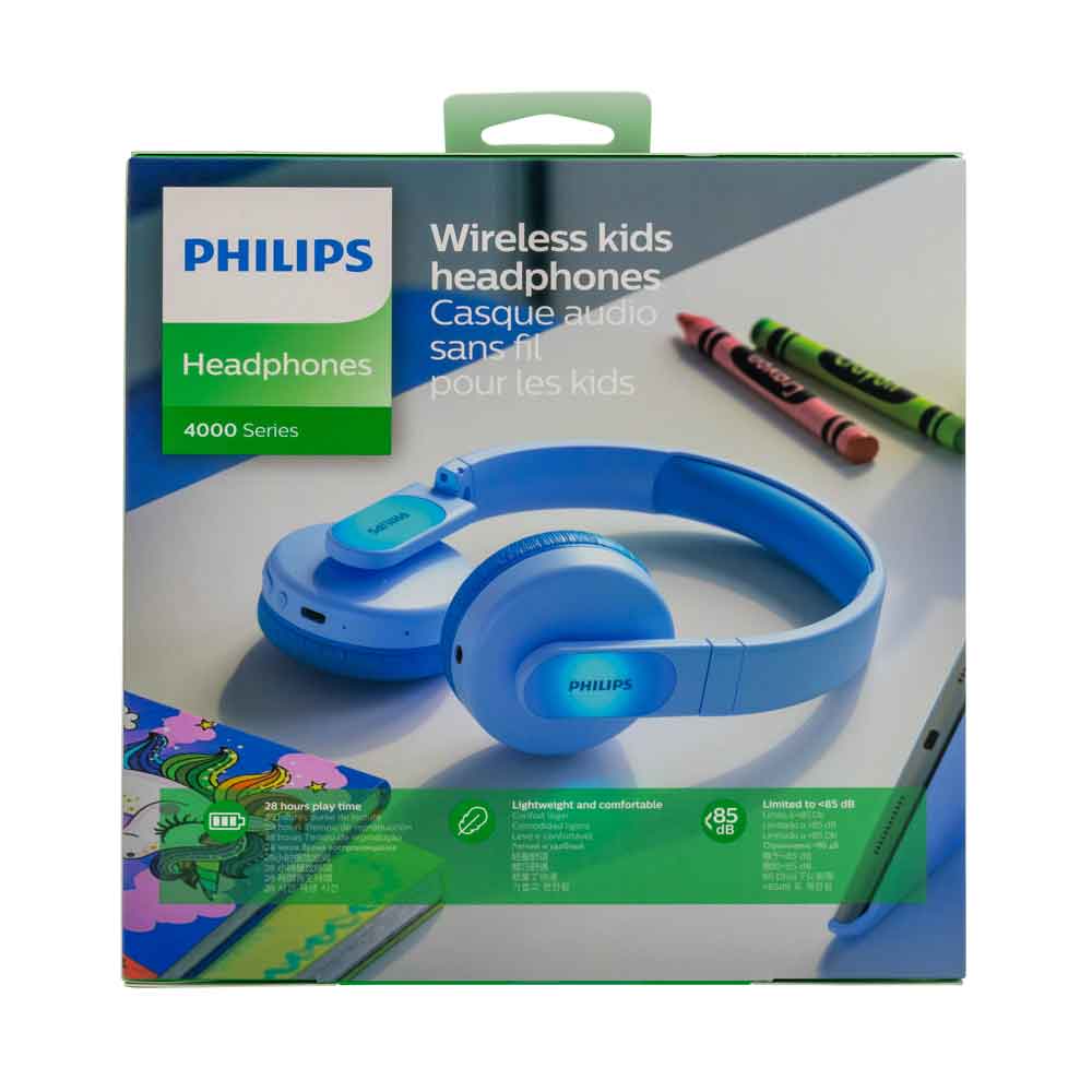 Philips TAK4206BL/00 Over-ear Bluetooth-hodetelefoner for barn, trådløse, blå