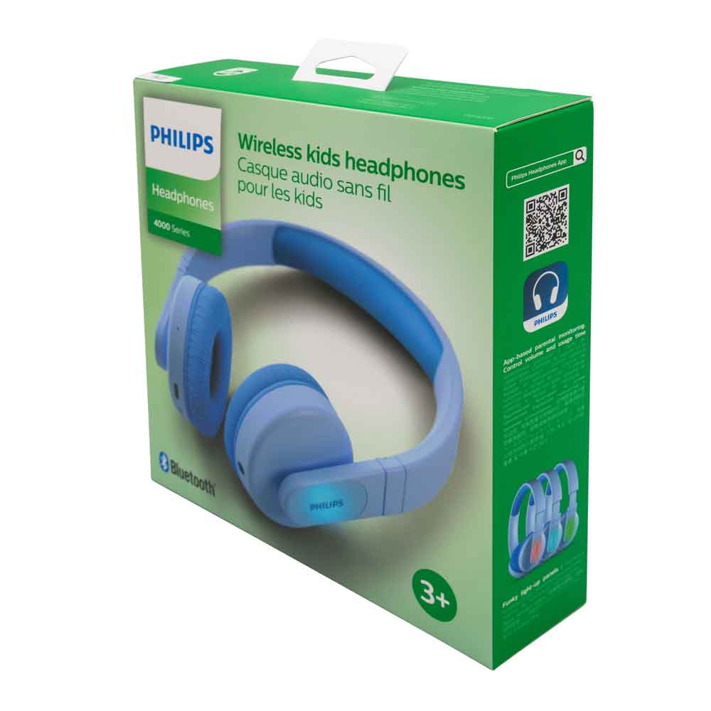 Philips TAK4206BL/00 Over-ear Bluetooth-hodetelefoner for barn, trådløse, blå