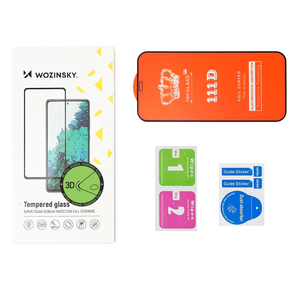 Wozinsky Herdet glass Super Tough skjermbeskytter Case Friendly for Samsung Galaxy S20 FE - Svart