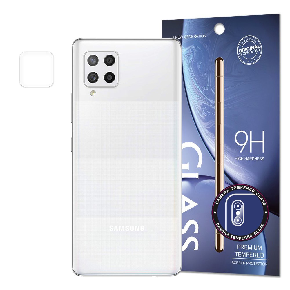 Kamera herdet glass 9H beskyttelse for Samsung Galaxy A42 5G (emballasje - konvolutt)
