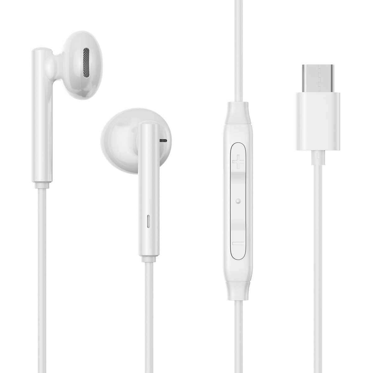 Joyroom JR-EC05 USB-C in-ear-hodetelefoner - hvit