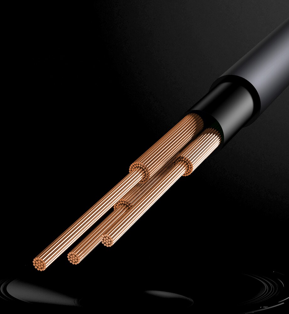 Baseus 3.5mm AUX Stereo Cable - USB Type C for Tablet & Phone, 120cm, Black (CAM01-01)