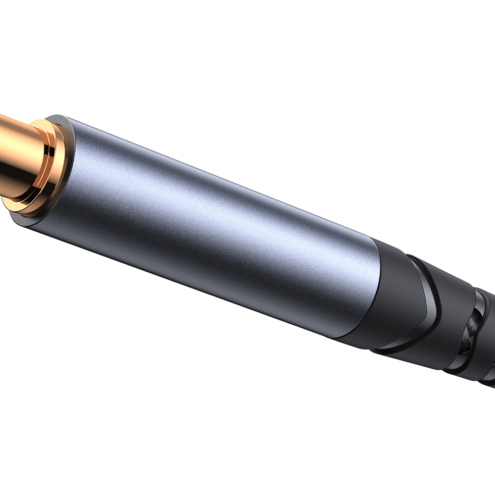 Joyroom Audio Transfer Series SY-A07 Mini-jack 3,5 mm/USB-C-kabel 1,2 m - svart