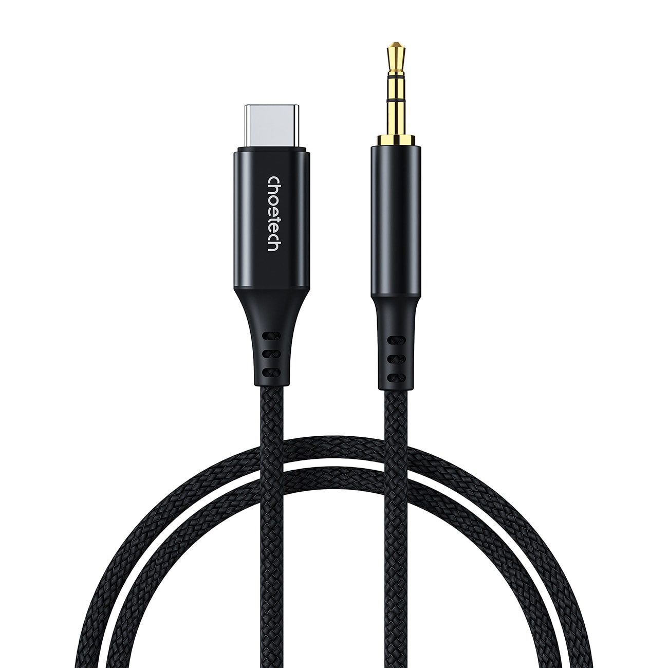 Choetech AUX006 USB-C / minijack 3,5 mm kabel 1 m - svart