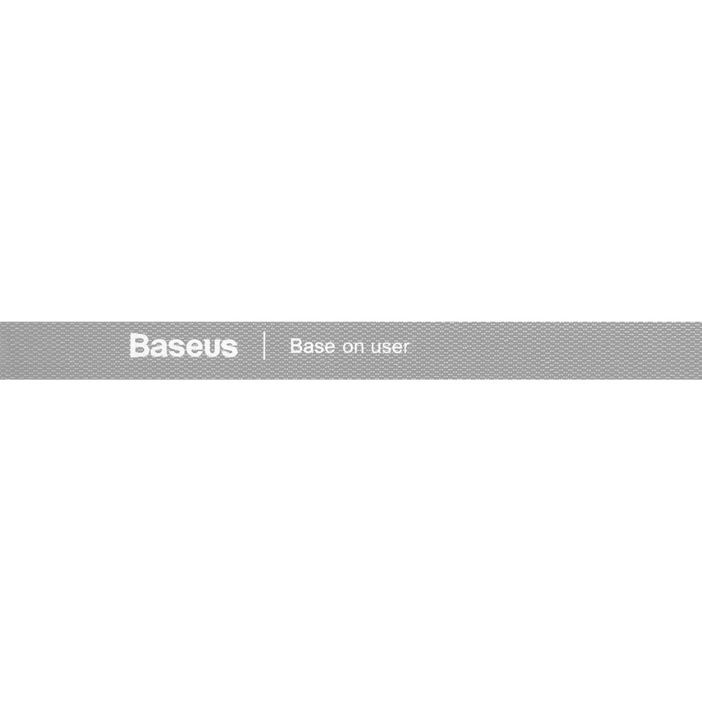 Baseus Rainbow Circle borrelåsstropper - borrelåsbånd Borrelås-kabelorganisator 3m grå (ACMGT-F0G)