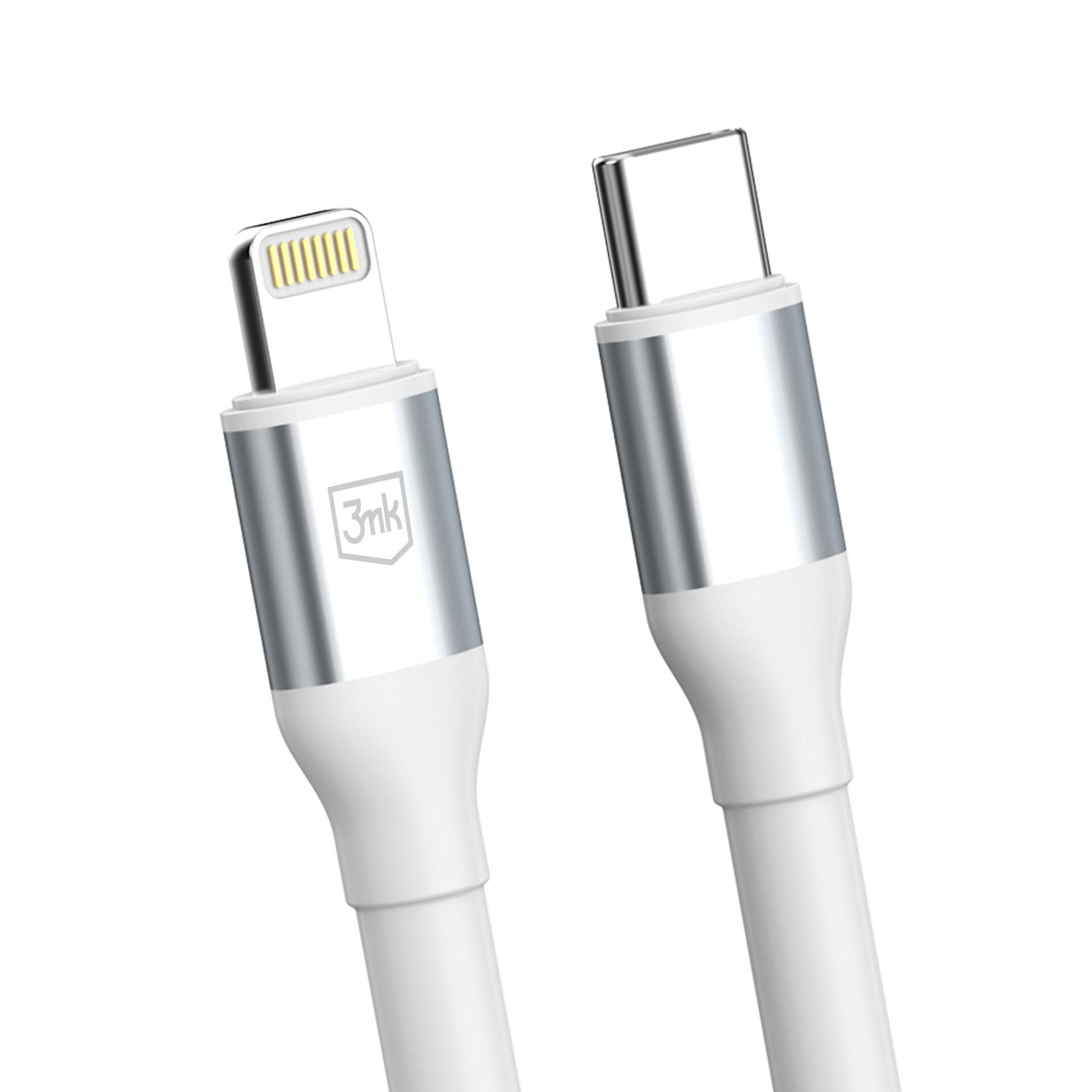 3mk Hyper Cable N-SERIES USB-C / Lightning 1m 9V/2A 20W / hvit