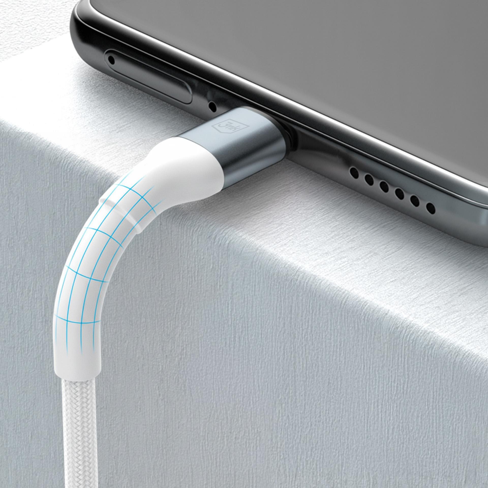 3mk Hyper Cable 3mk Hyper Cable N-SERIES USB-C / USB-C 1m 20V/5A 100W / hvit