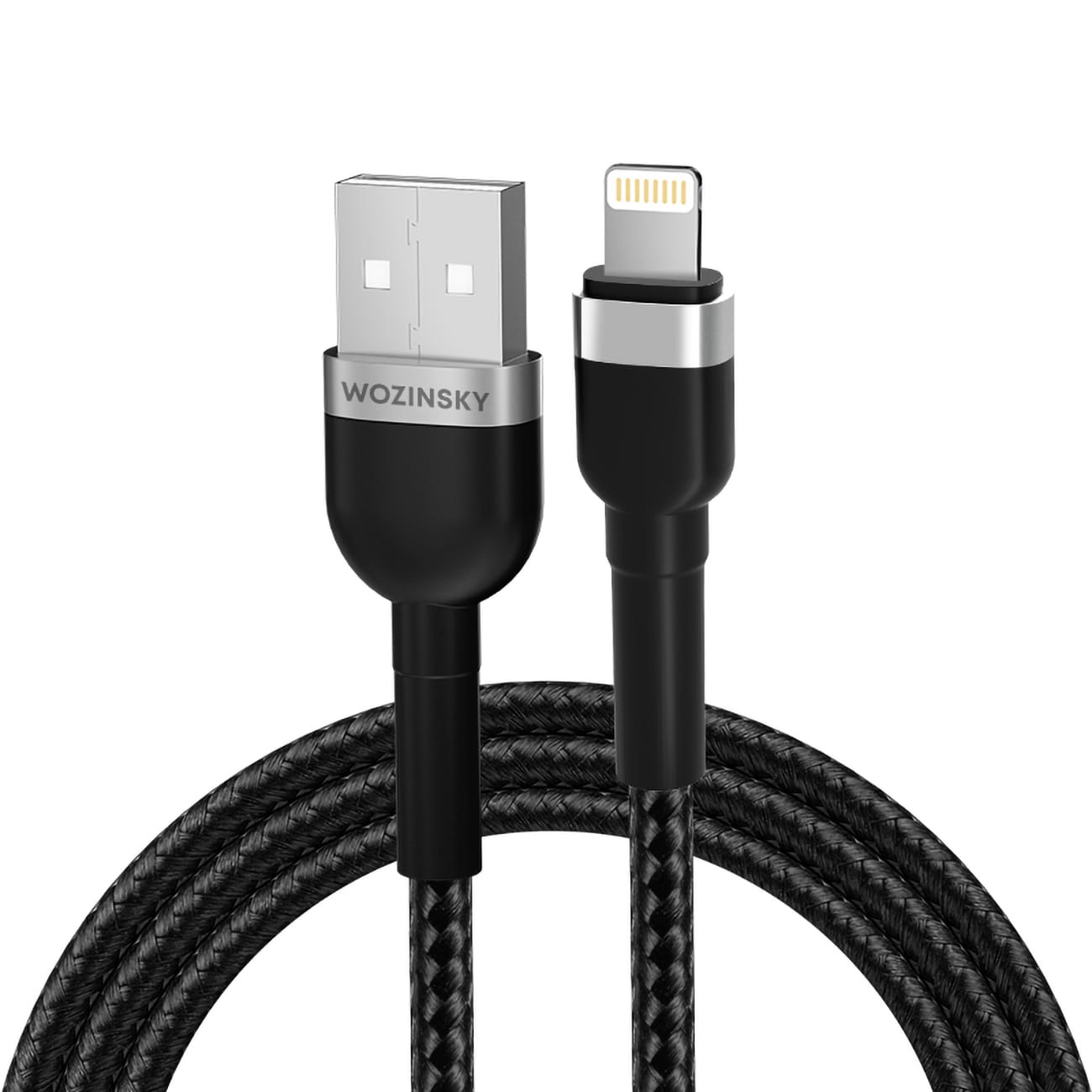 Wozinsky WNBAL2 USB-A / Lightning 2,4A-kabel 2 m - svart