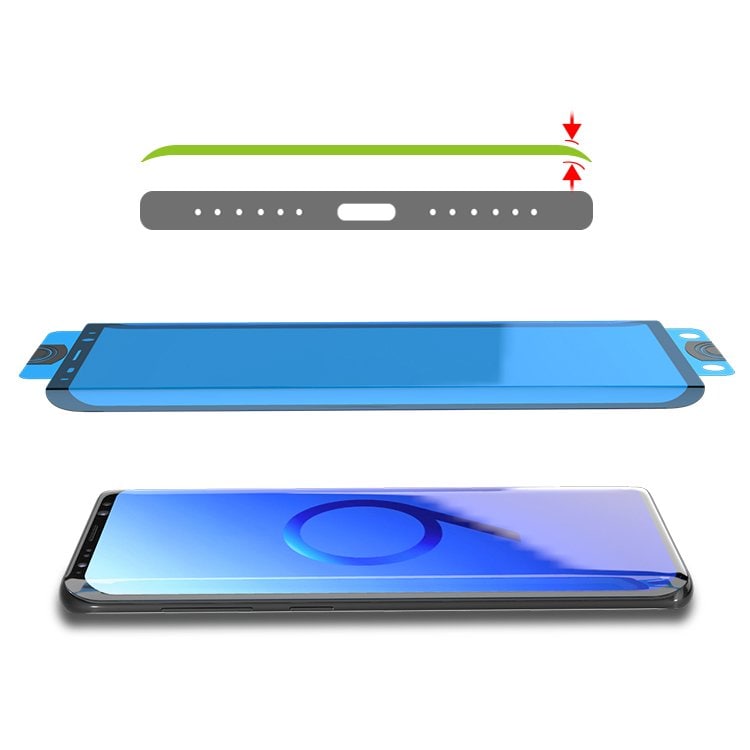 3D Edge Nano Flexi Glass Hybrid Full skjermbeskytter med ramme for Xiaomi Mi 11 gjennomsiktig