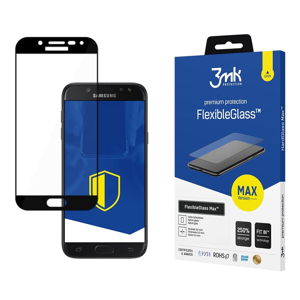 Samsung Galaxy J5 2017 Svart - 3mk FlexibleGlass Max™