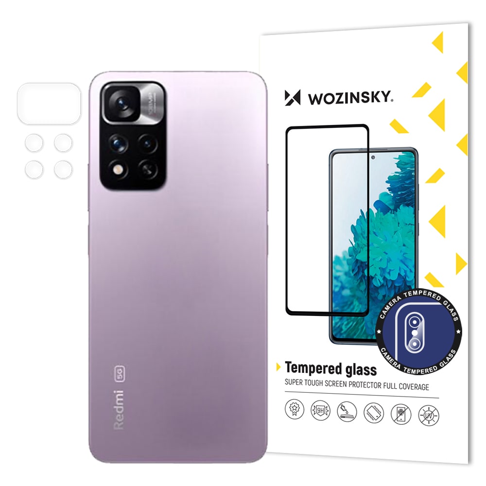 Wozinsky Kameraglass 9H herdet glass med full kamera for Xiaomi Redmi Note 11 Pro + kamera