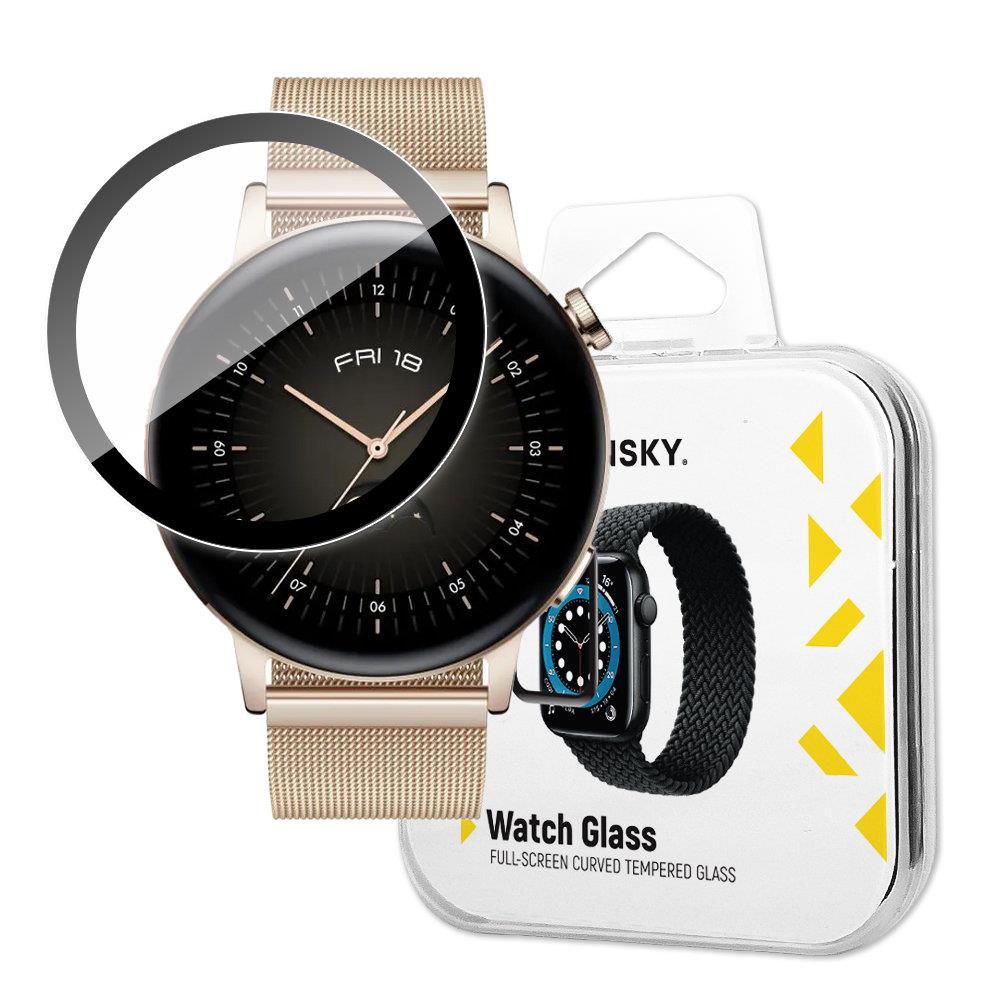 Wozinsky Watch Glass Hybrid Glass for Huawei Watch GT 3 42mm Svart