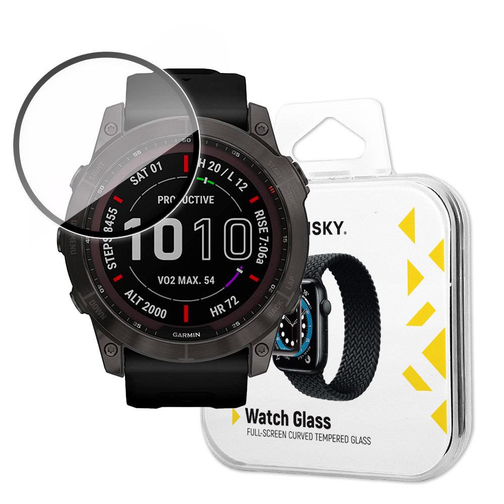 Wozinsky Watch Glass hybrid glass for Garmin Fenix 7X svart