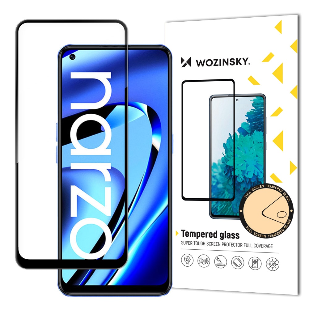 Wozinsky Fullt limt herdet glass for Realme Narzo 50A
