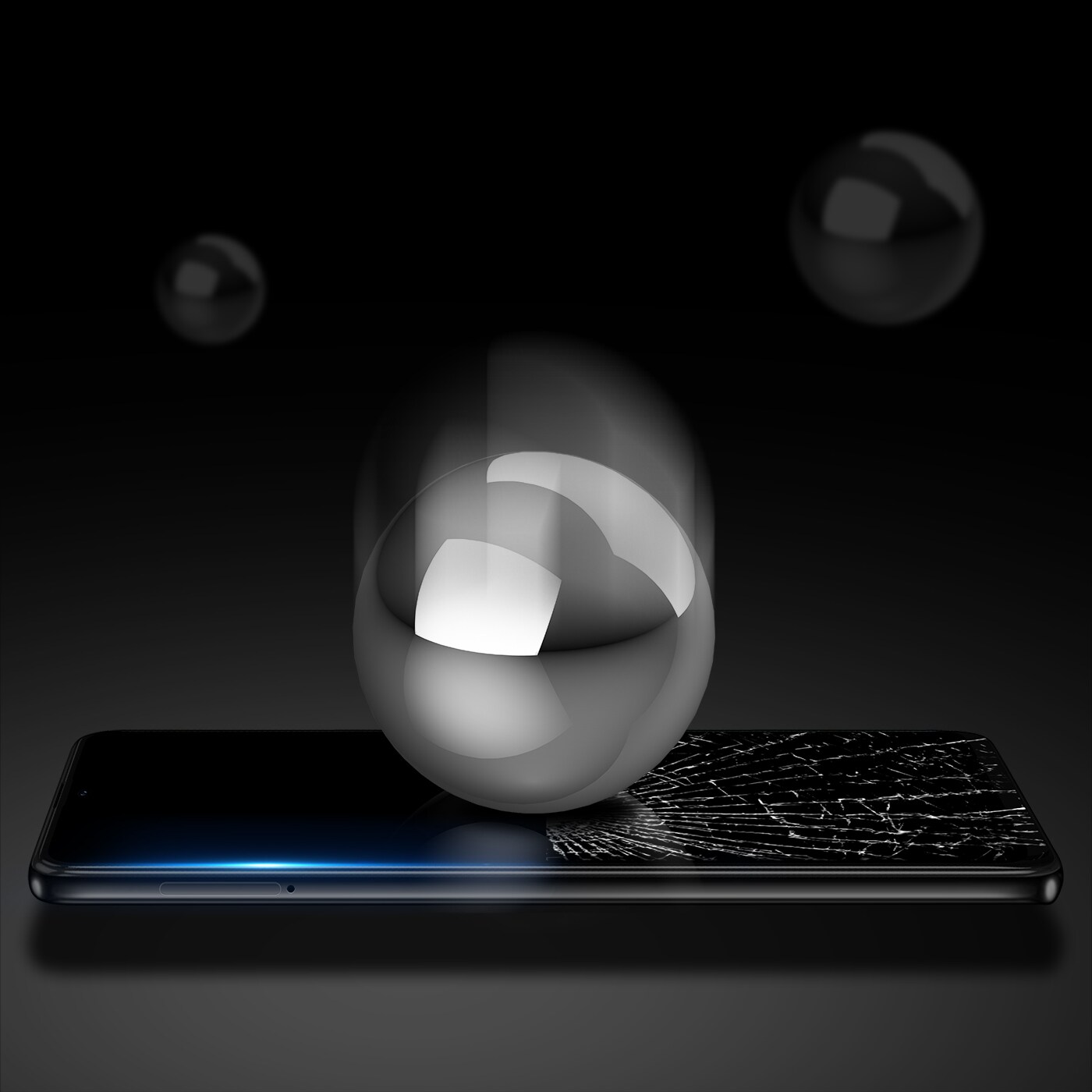 Dux Ducis 9D herdet glass og ramme svart for Realme Narzo 50A (etuivennlig)