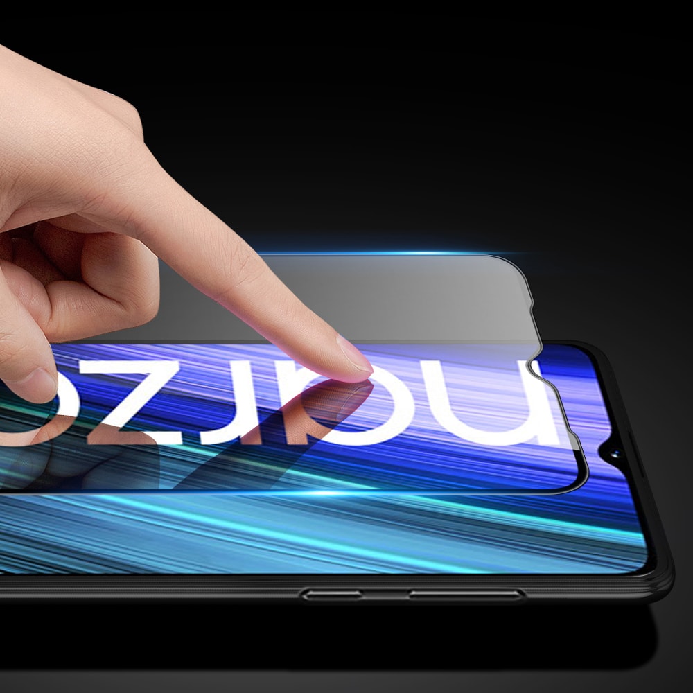 Dux Ducis 9D herdet glass og ramme svart for Realme Narzo 50A (etuivennlig)