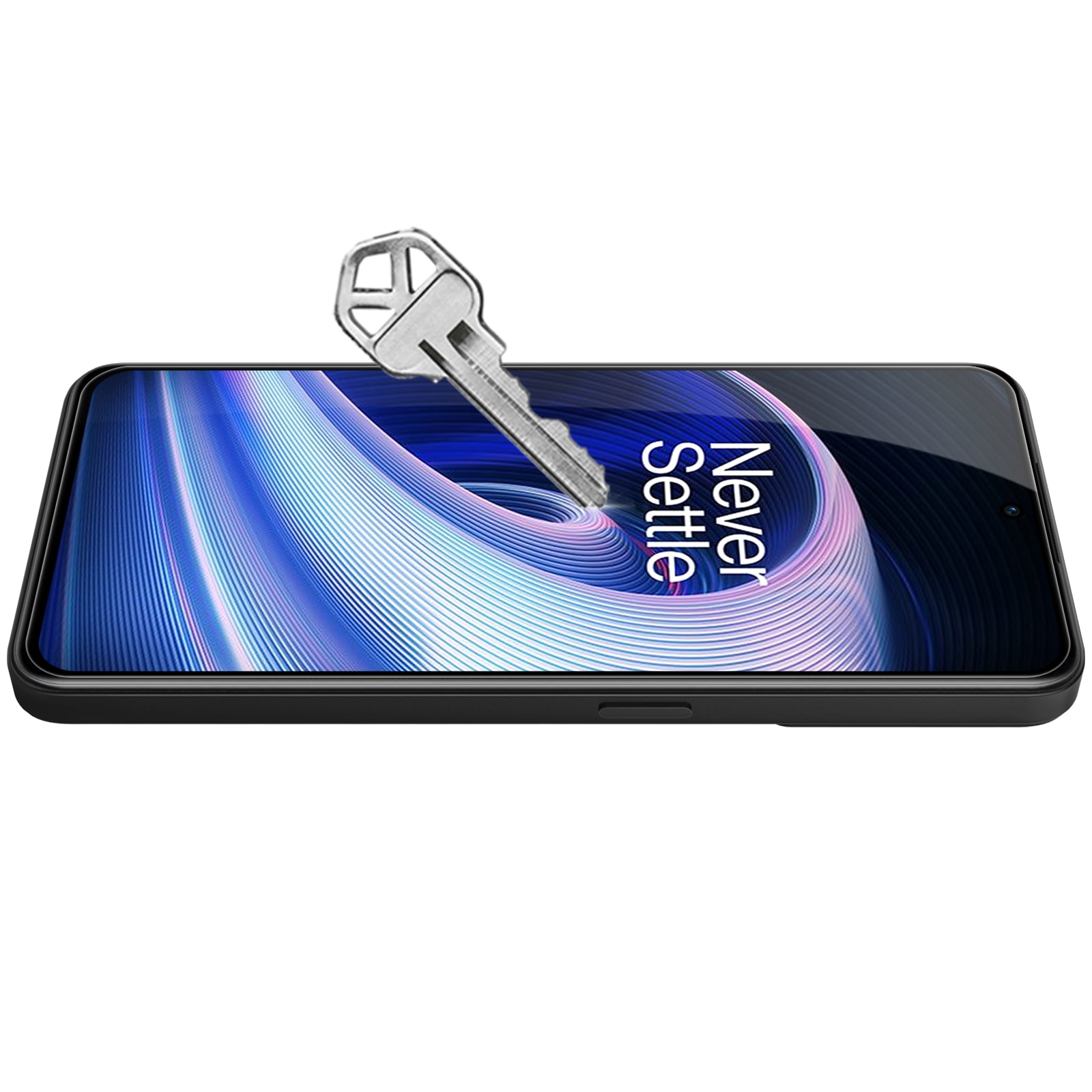 Nillkin CP+PRO ultratynt herdet glass for hele skjermen med en 0,2 mm ramme 9H OnePlus Ace black