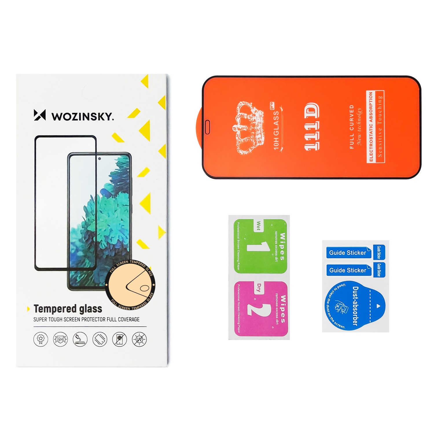 Wozinsky super tøff Full Lim herdet glass fullskjerm med ramme Case Friendly TCL 306 svart