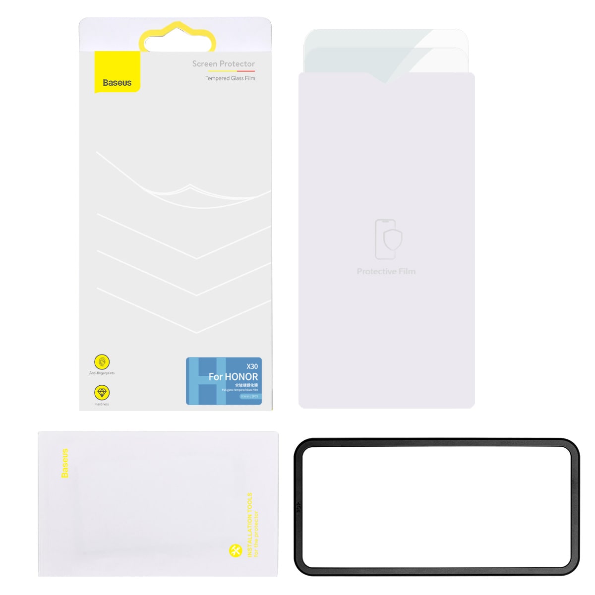 Baseus herdet glass HONOR X30 0,3 mm klart (2 stk) (SGBL024302)