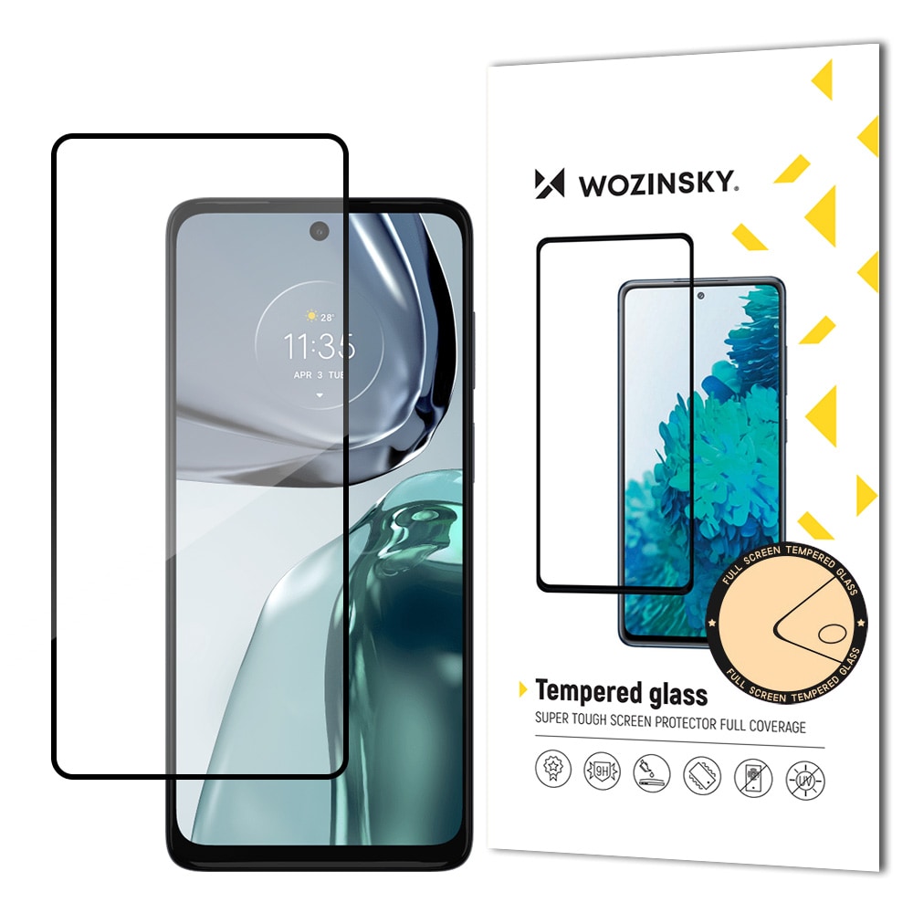 Wozinsky Fullt lim herdet glass for Motorola Moto G62