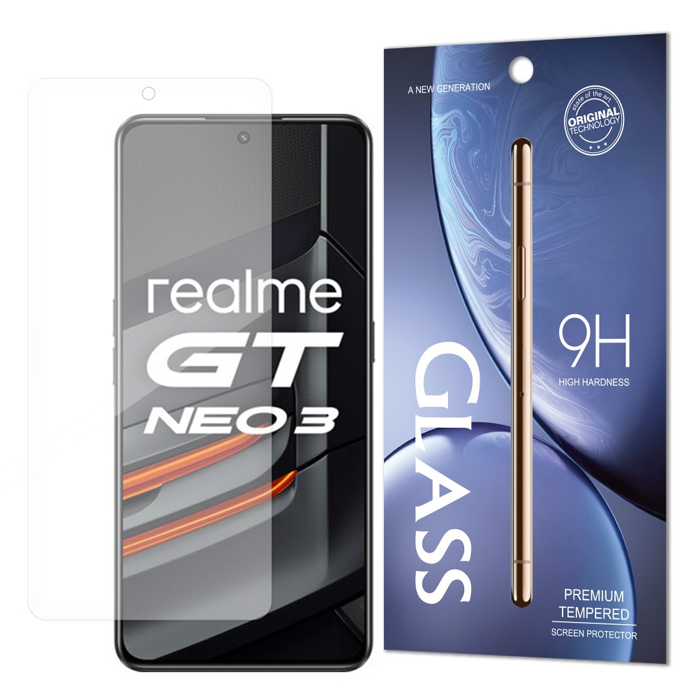 Herdet glass 9H herdet glass Realme GT Neo 3 (emballasje - konvolutt)