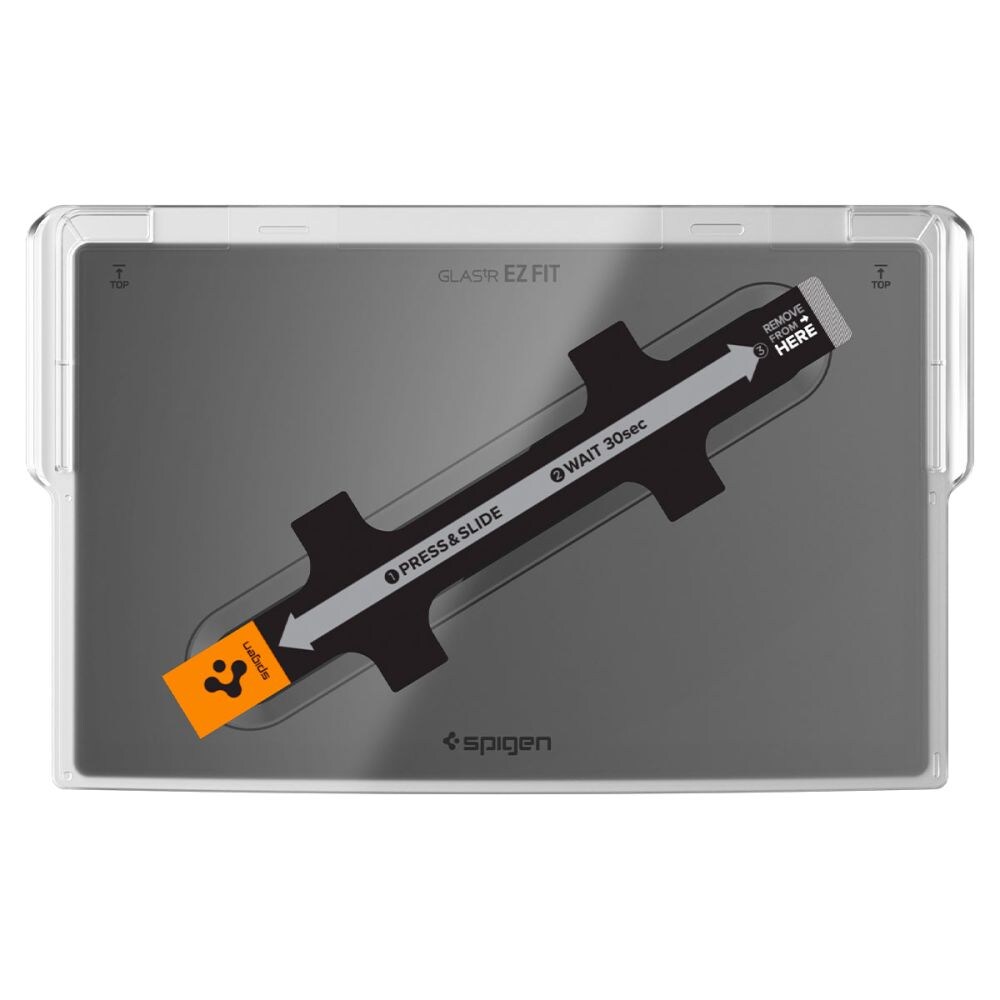 Spigen Glas.tR EZ Fit herdet glass for Tesla Model X 2022 / Model S 2021 - svart
